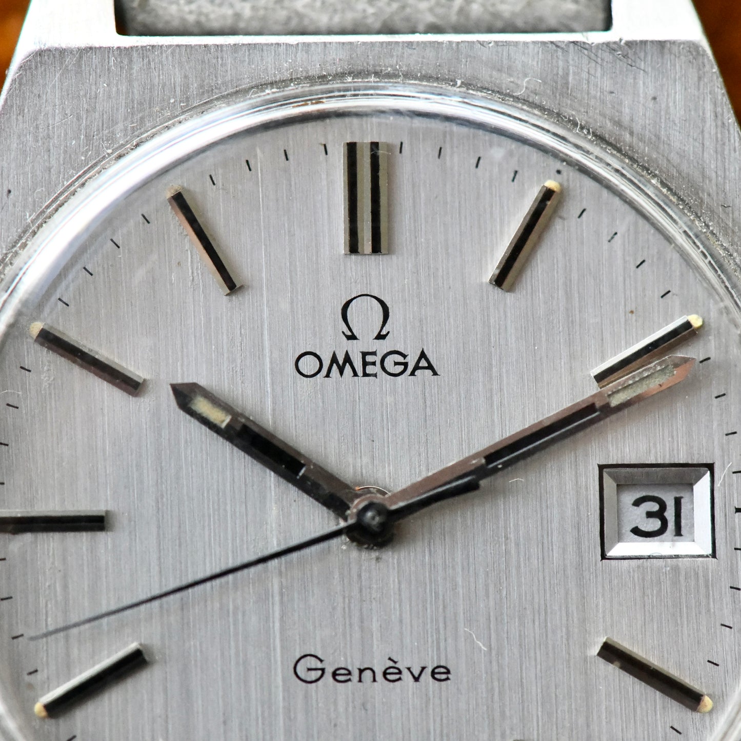 Omega Genève 136.049 Slate Grey Manual Wind 1972 Men's Watch 35mm Cal 613