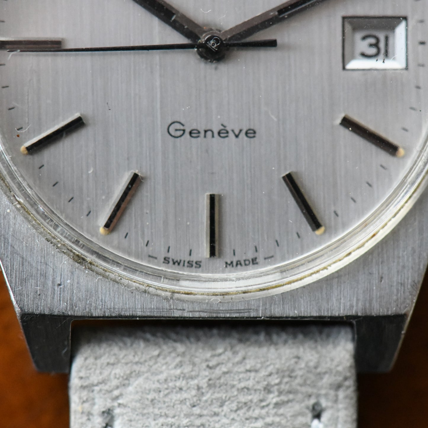 Omega Genève 136.049 Slate Grey Manual Wind 1972 Men's Watch 35mm Cal 613