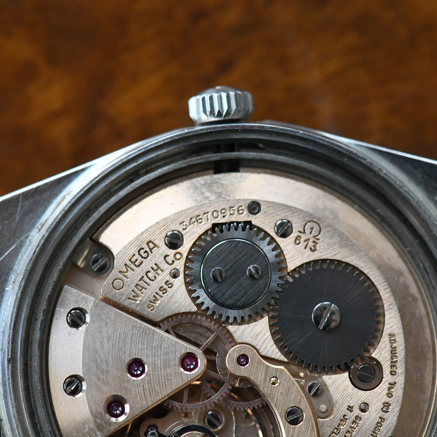 Omega Genève 136.049 Slate Grey Manual Wind 1972 Men's Watch 35mm Cal 613