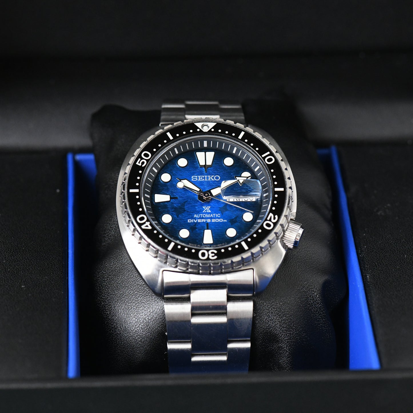 Seiko King Turtle Turtle SRPE39J1 Save the Ocean Manta Ray MADE IN JAPAN - B&P