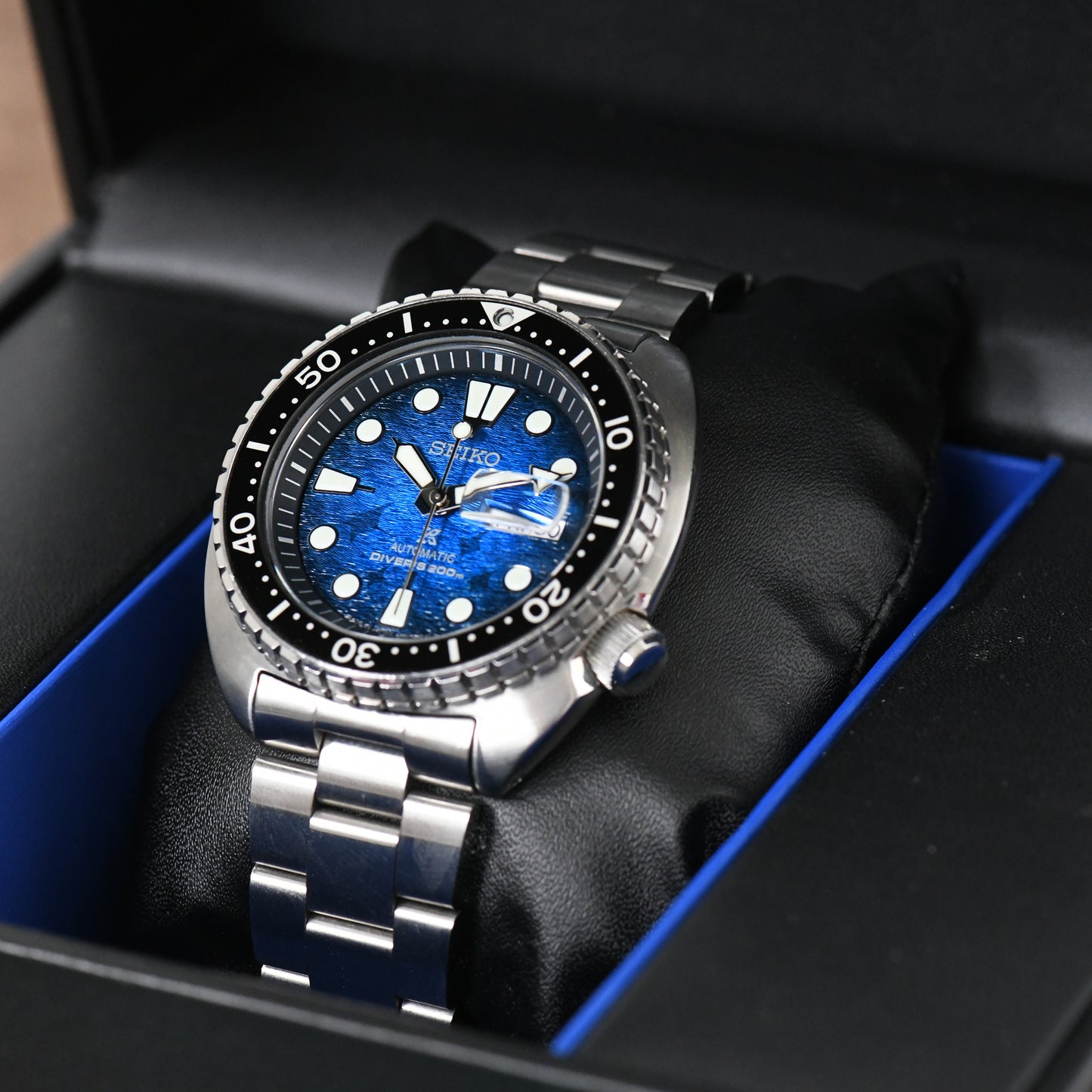 Seiko King Turtle Turtle SRPE39J1 Save the Ocean Manta Ray MADE IN JAPAN - B&P