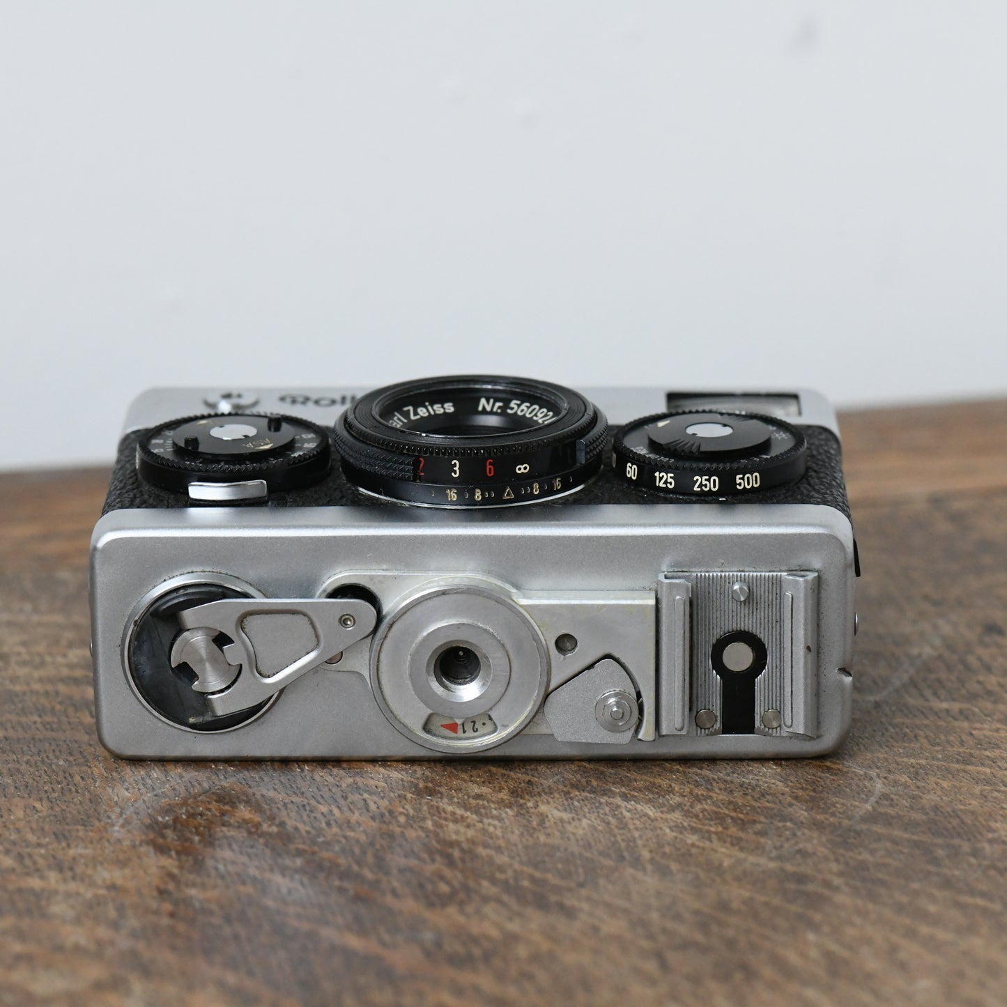 Rollei 35 Silver Chrome 35mm Film Camera w/ 40mm f/3.5 Tessar Zeiss Lens