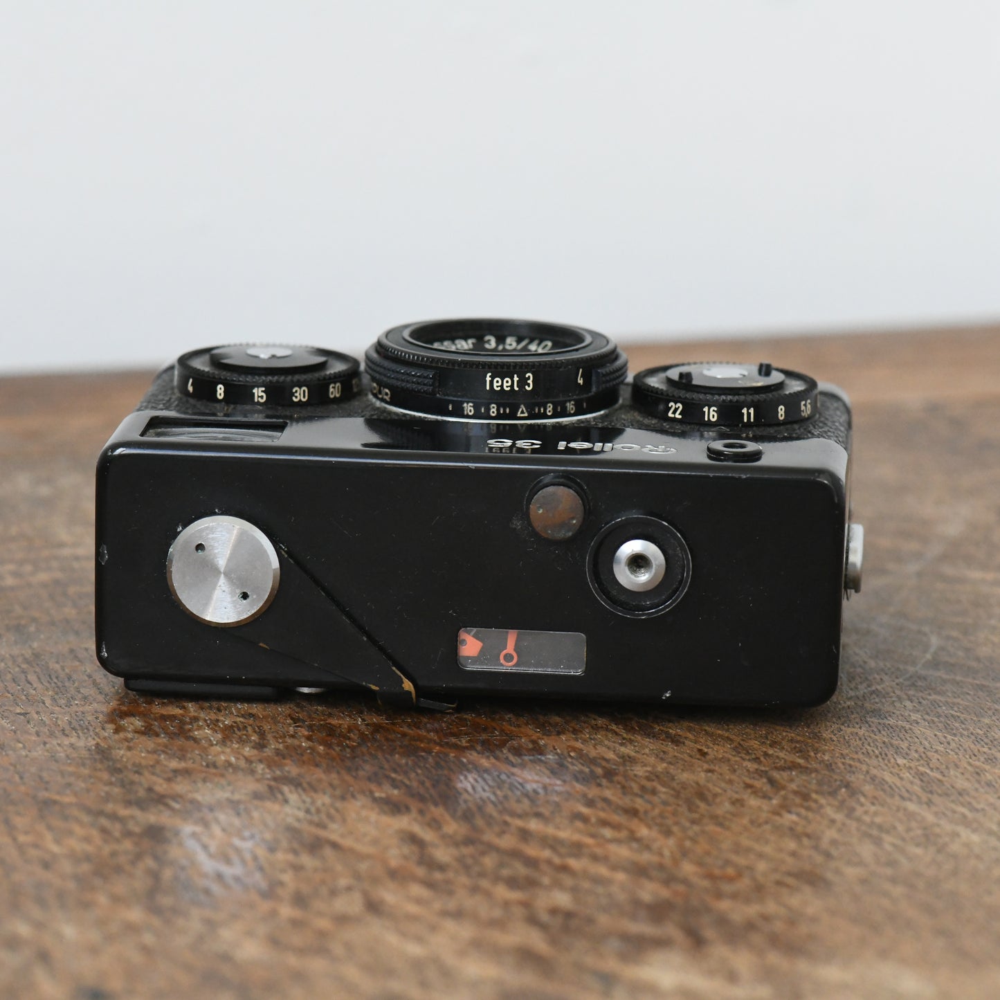 Rollei 35 Black 35mm Film Camera w/ 40mm f/3.5 Tessar Zeiss Lens