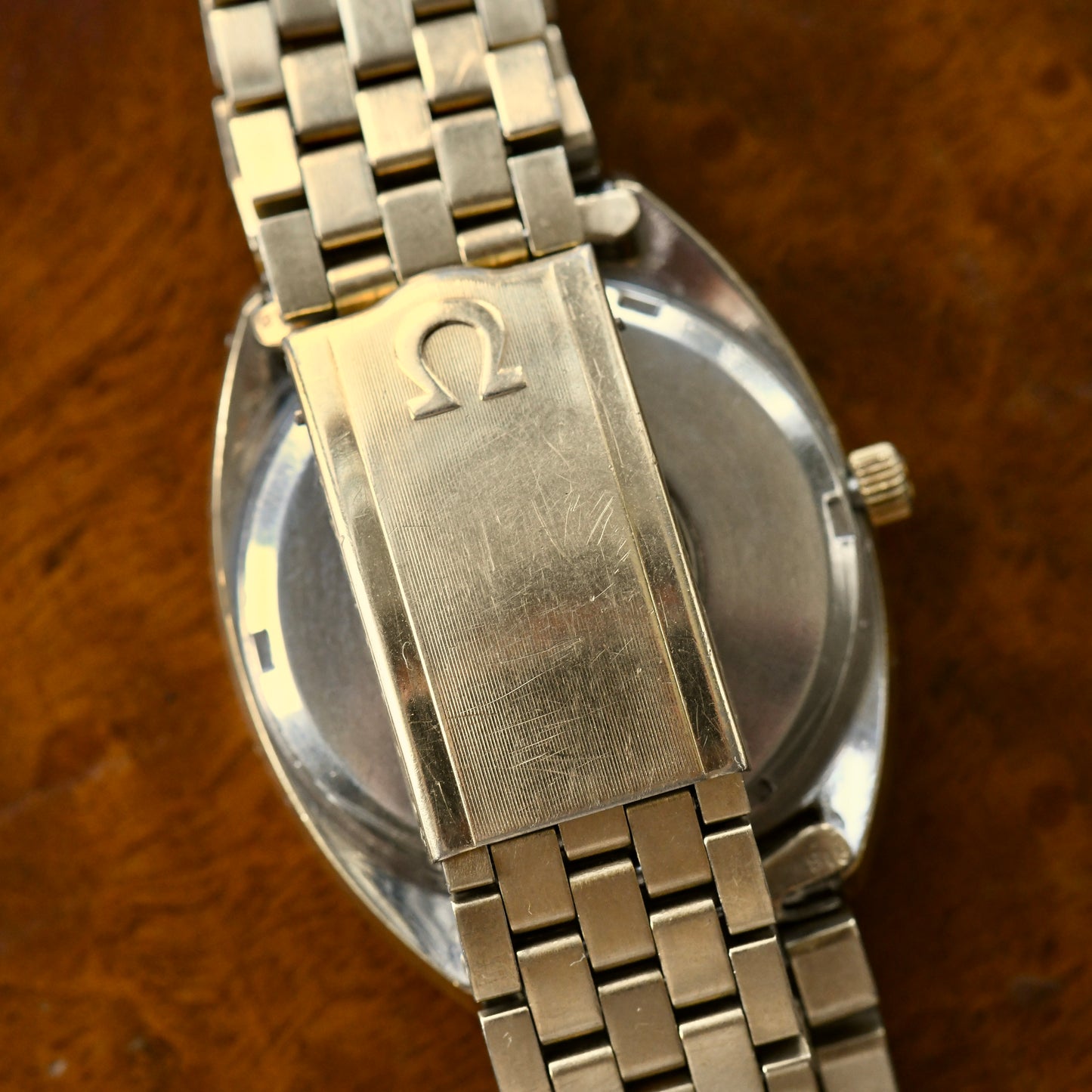 Omega Constellation Automatic Chronometer Gold Plate C Shape Bricks Cal 1012