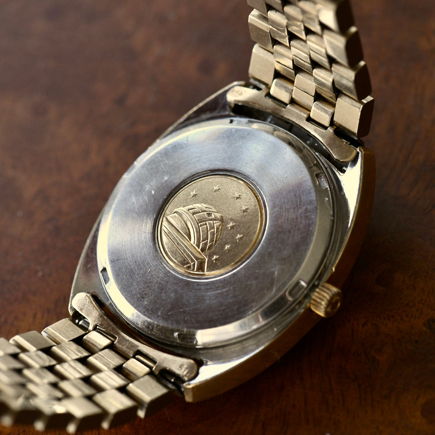 Omega Constellation Automatic Chronometer Gold Plate C Shape Bricks Cal 1012