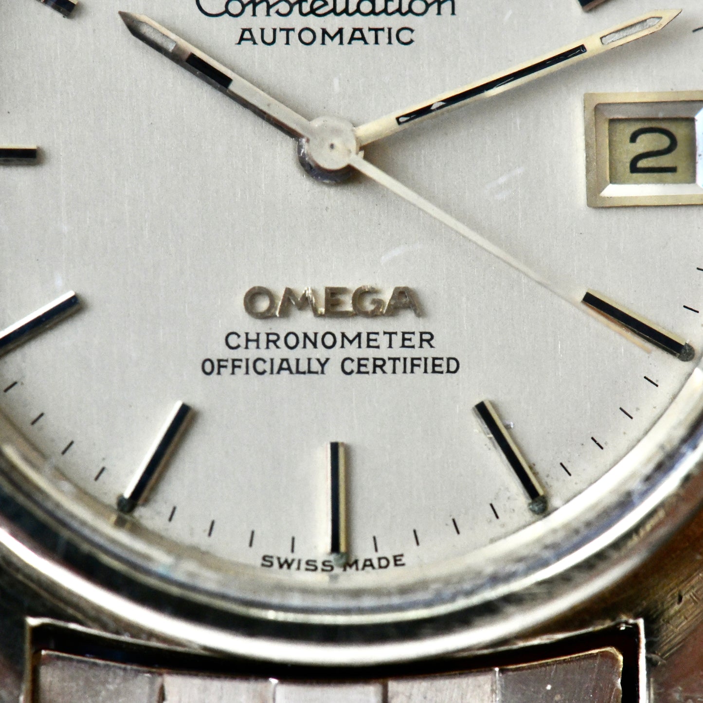 Omega Constellation Automatic Chronometer Gold Plate C Shape Bricks Cal 1012