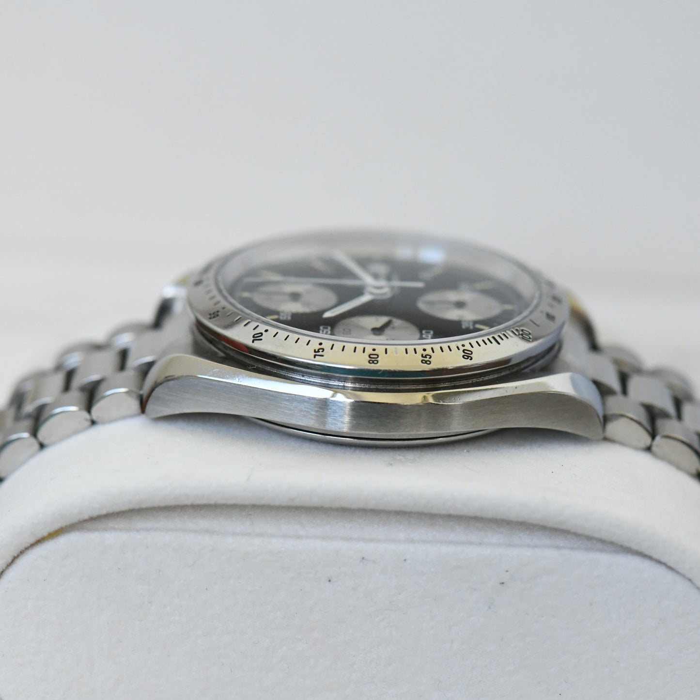 Omega Speedmaster Date Black Reverse Panda Dial Chronograph Watch 3511.50 Boxed