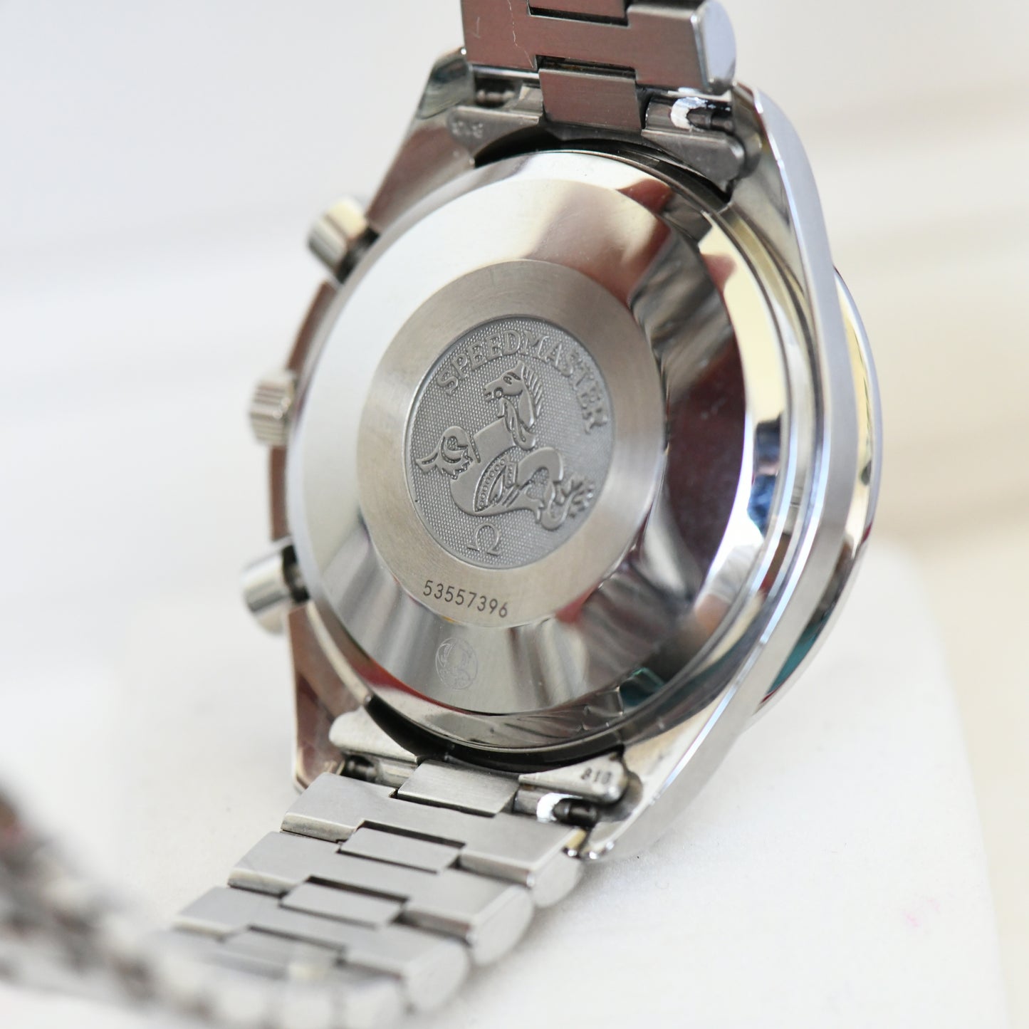 Omega Speedmaster Date Black Reverse Panda Dial Chronograph Watch 3511.50 Boxed