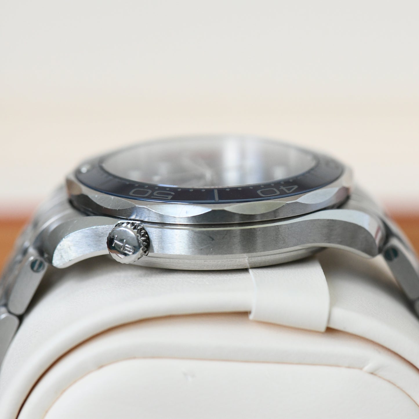 Omega Seamaster Pro 300m Blue Ceramic Bezel Co-Axial 41mm Automatic Watch B&P