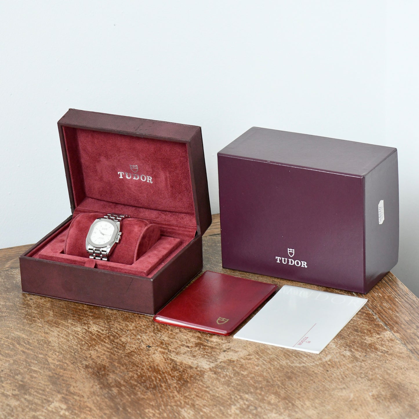 Tudor Rolex Monarch Automatic Date Silver Dial 33110 Full Set Boxed & Papers