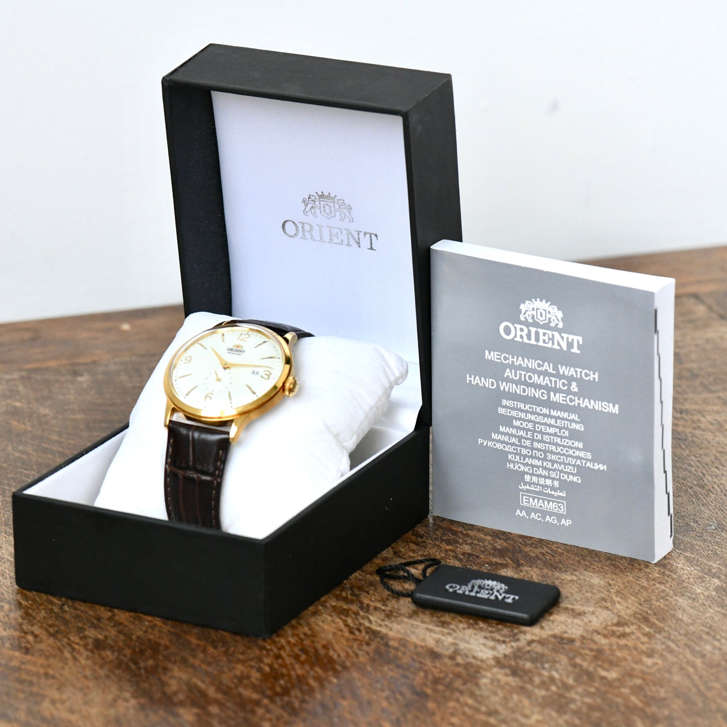 Orient Bambino Small Seconds 40.5mm Automatic Men's Watch RA-AP0004S10B Boxed
