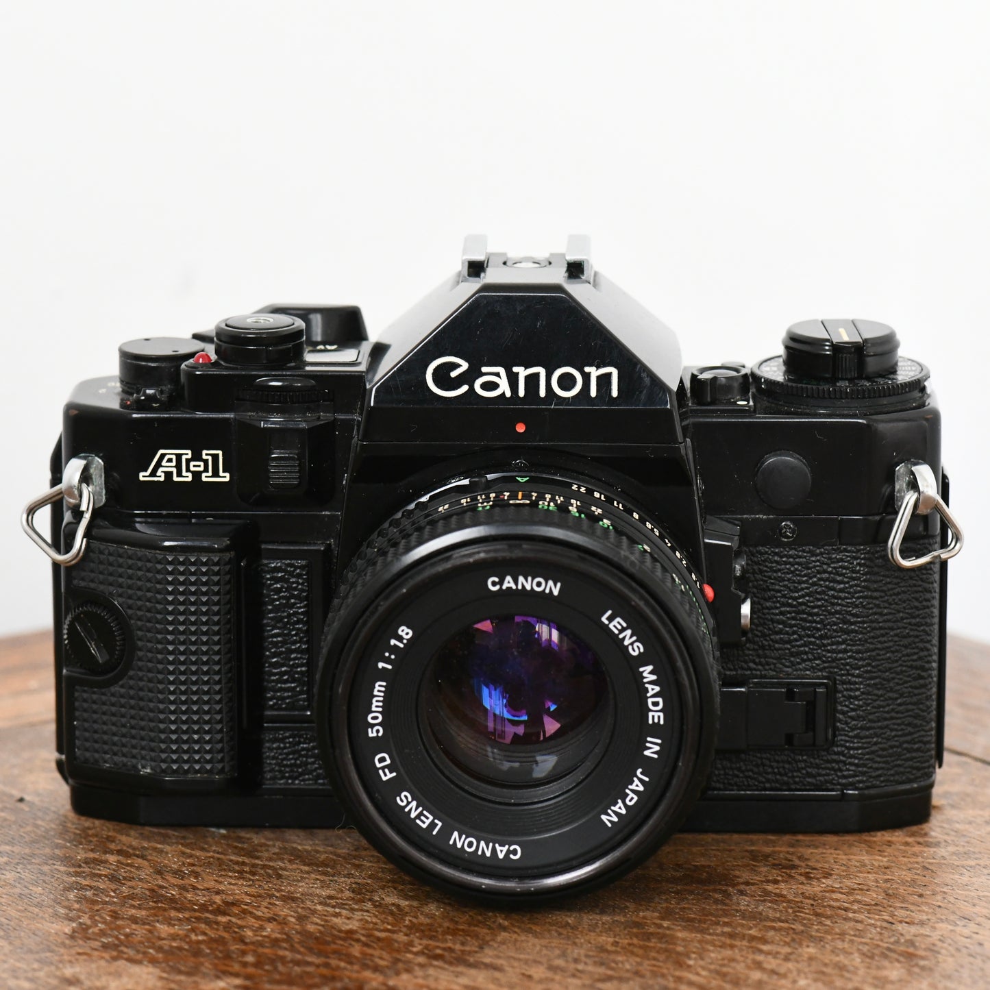 Canon A-1 35mm Film Camera + 50mm f/1.8 Lens Kit - New Light Seals Fitted