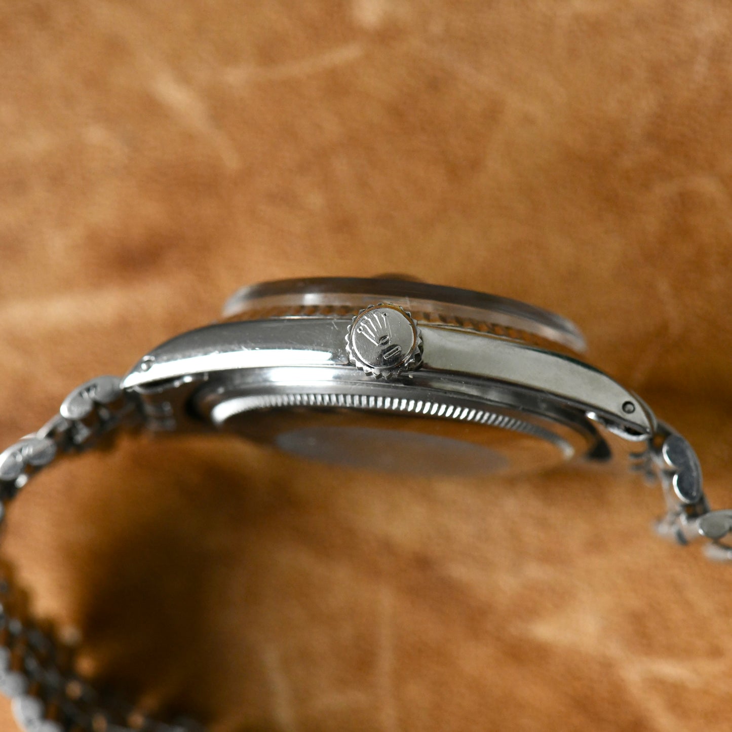 Rolex Datejust Steel & White Gold 36mm Black Pie-Pan Dial Vintage Ref 1601
