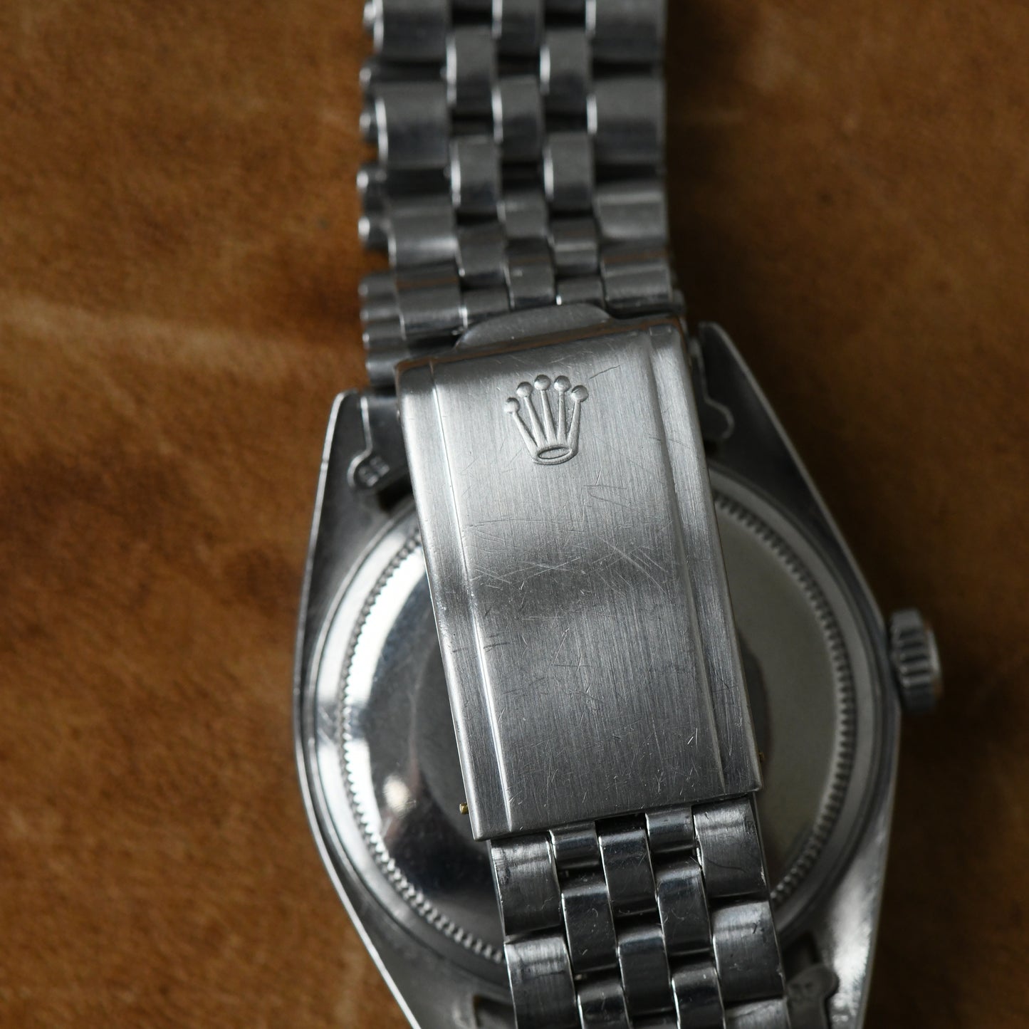 Rolex Datejust Steel & White Gold 36mm Black Pie-Pan Dial Vintage Ref 1601