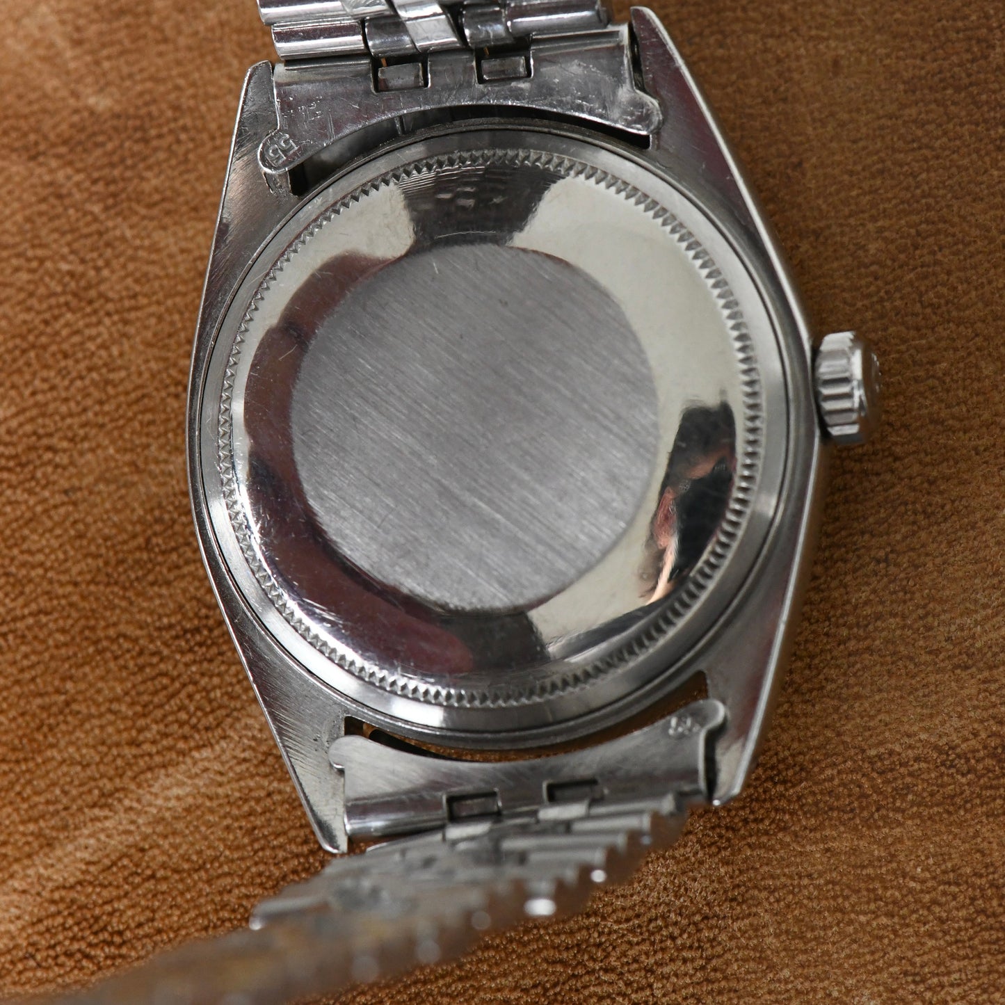 Rolex Datejust Steel & White Gold 36mm Black Pie-Pan Dial Vintage Ref 1601