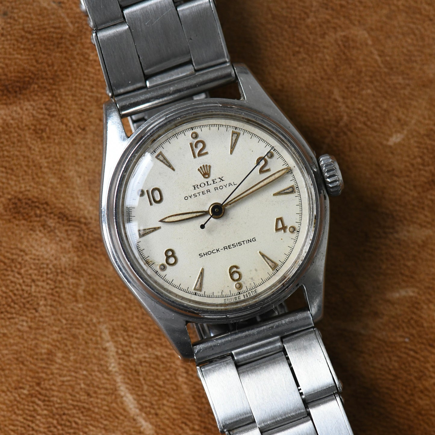 Rolex Oyster Royal 6044 Steel Manual Watch w/ Stretch Rivet Oyster WAB Bracelet