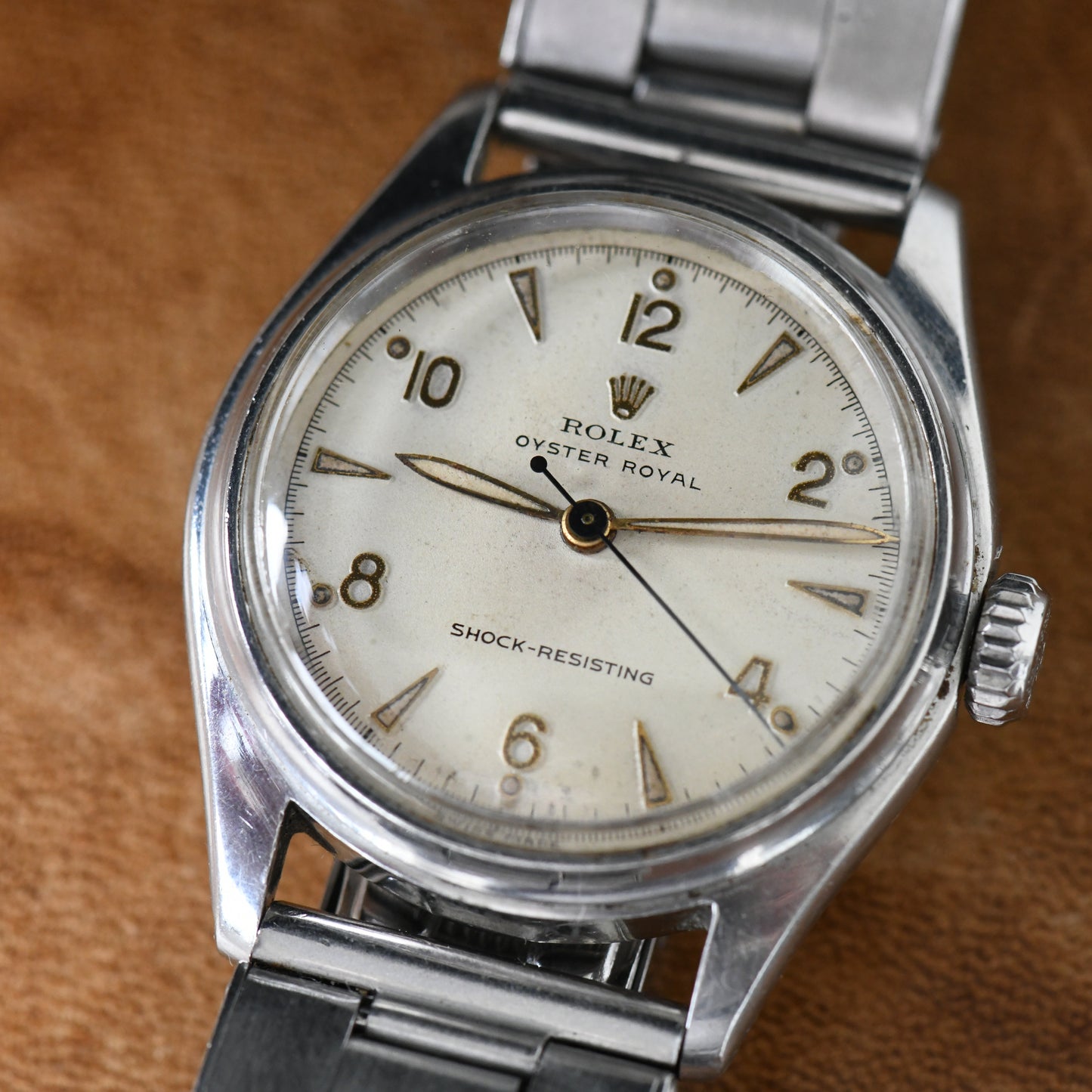 Rolex Oyster Royal 6044 Steel Manual Watch w/ Stretch Rivet Oyster WAB Bracelet