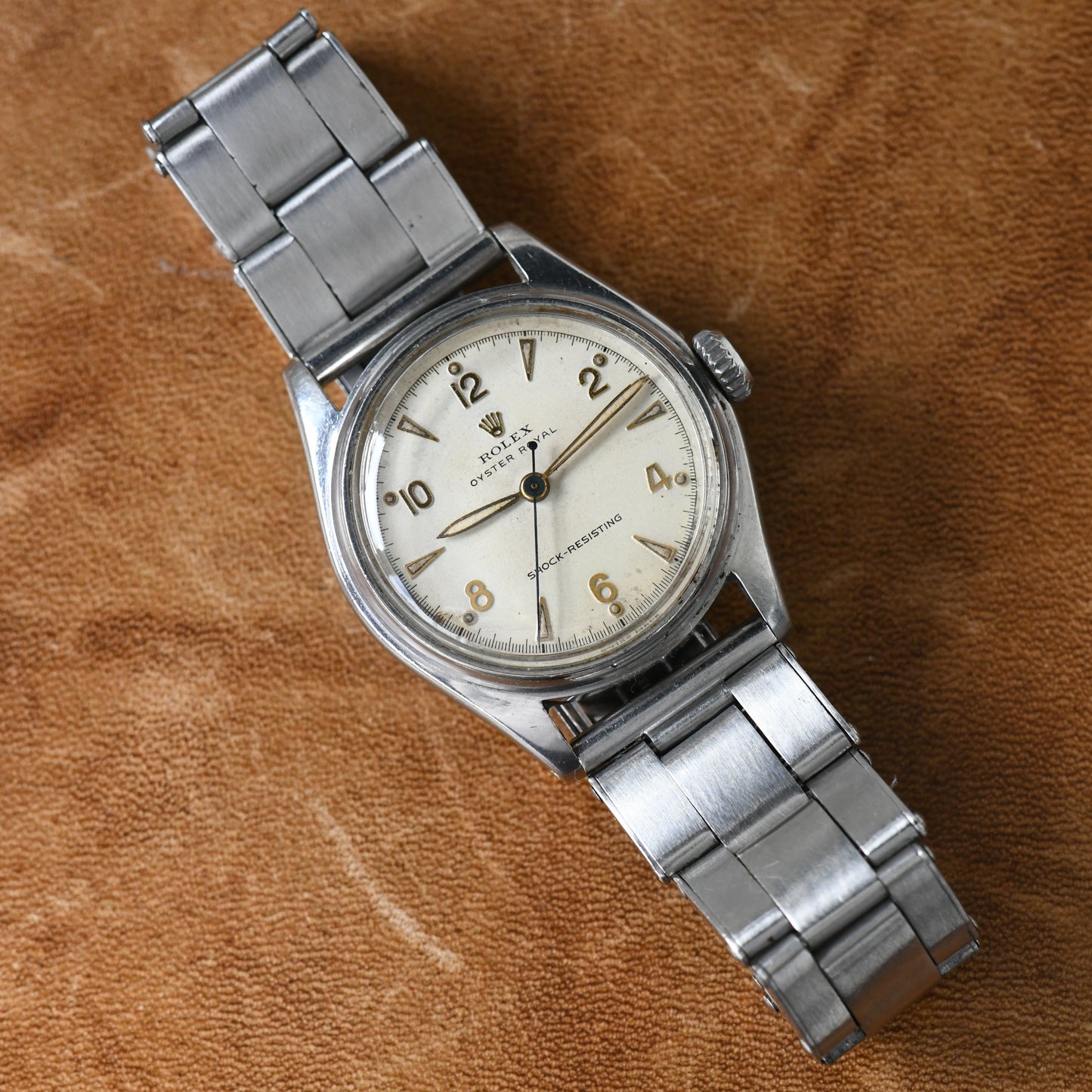 Rolex Oyster Royal 6044 Steel Manual Watch w/ Stretch Rivet Oyster WAB Bracelet