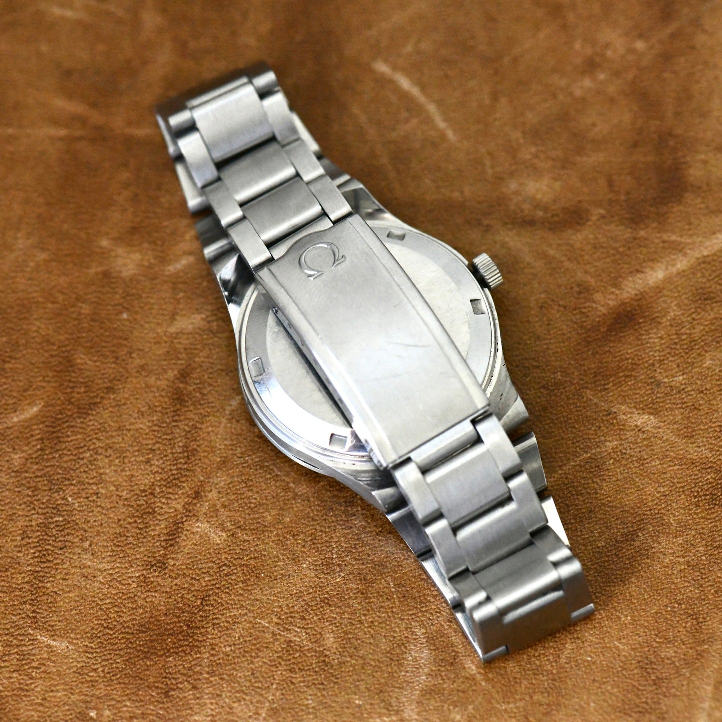 Omega Seamaster Day Date Blue Dial Automatic Stainless Steel Watch Cal.1022