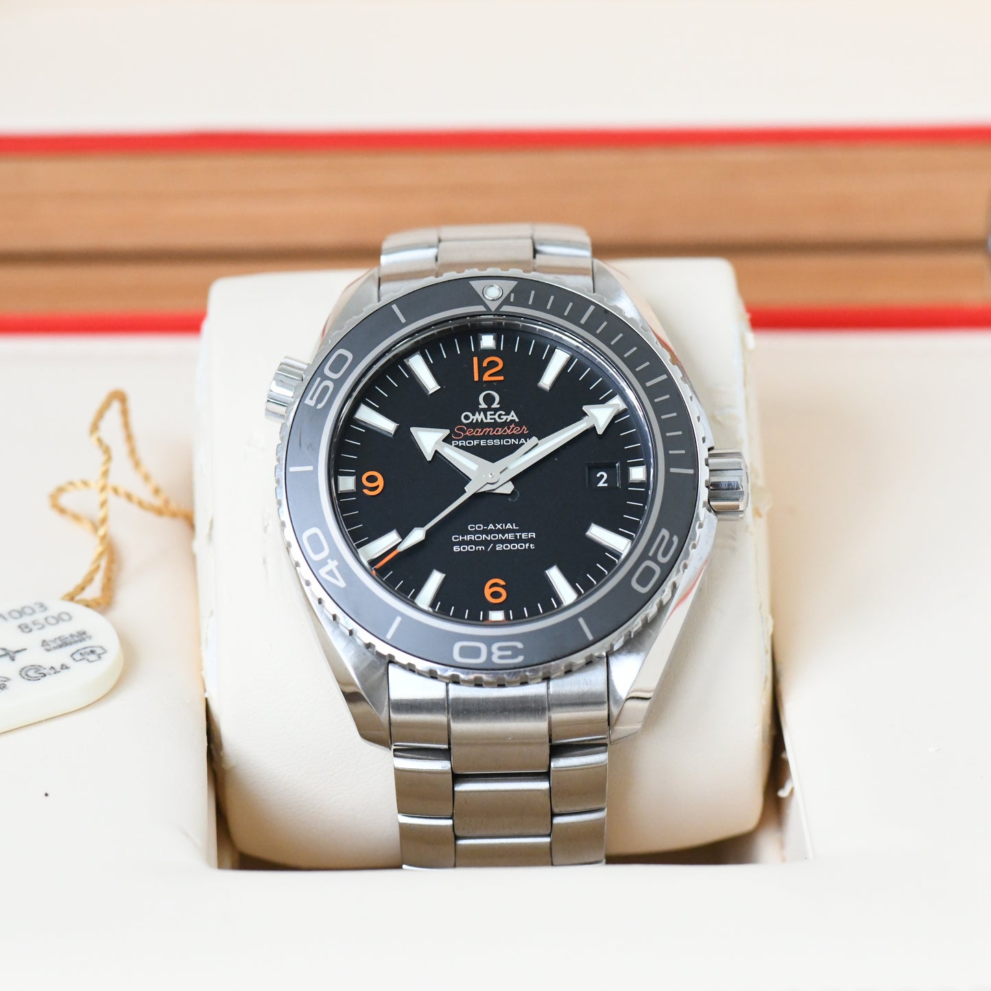 Omega Seamaster Planet Ocean 600m 45.5mm Co-Axial 8500 2017 Watch Boxed & Papers