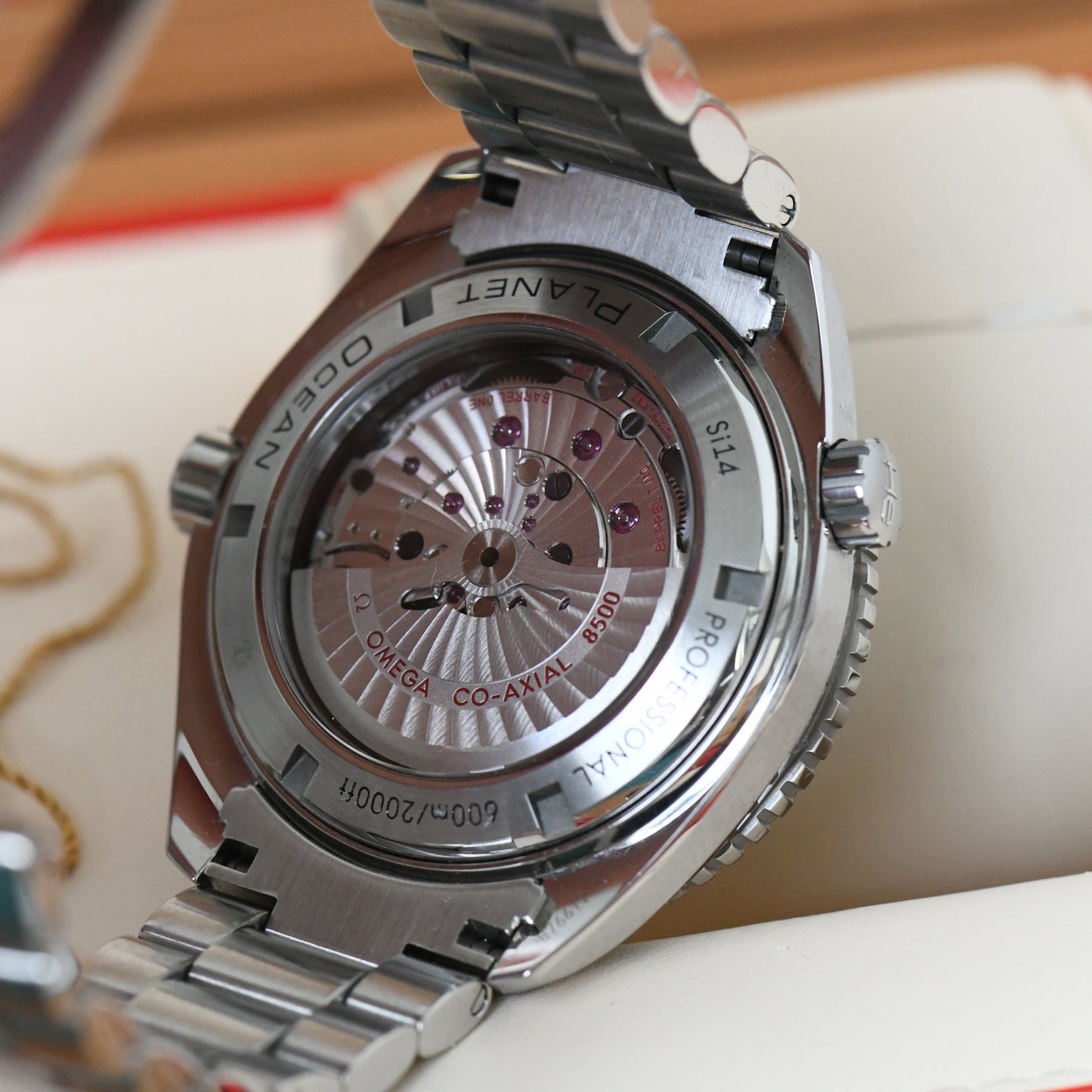 Omega Seamaster Planet Ocean 600m 45.5mm Co-Axial 8500 2017 Watch Boxed & Papers
