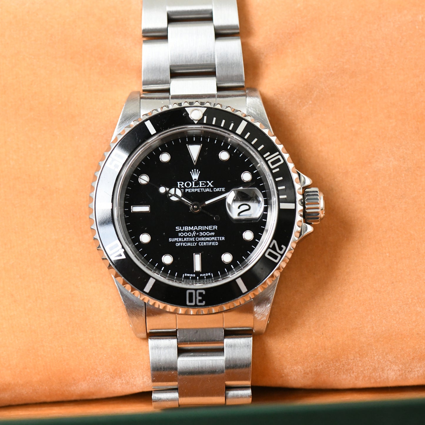 Rolex Submariner Date 16610 Oyster Perpetual 1999 A Serial Dive Watch Boxed