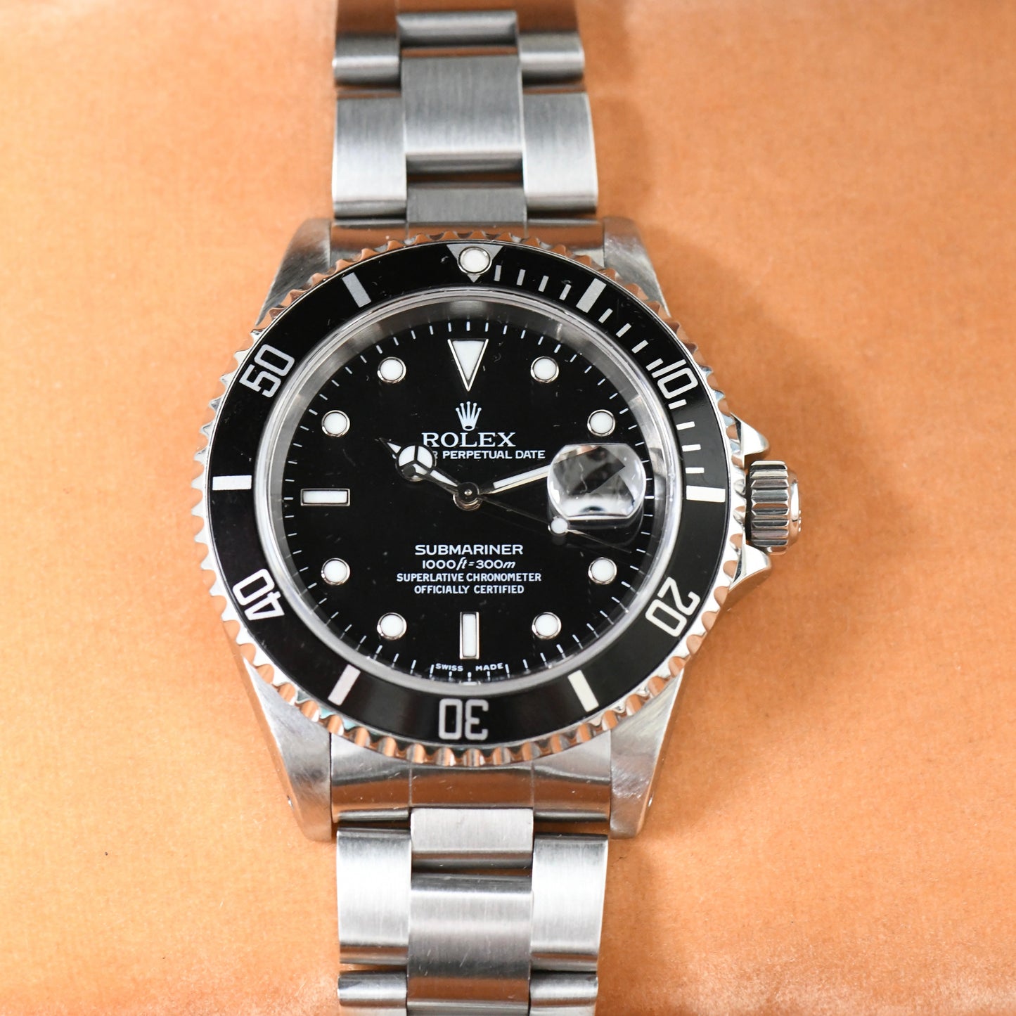 Rolex Submariner Date 16610 Oyster Perpetual 1999 A Serial Dive Watch Boxed