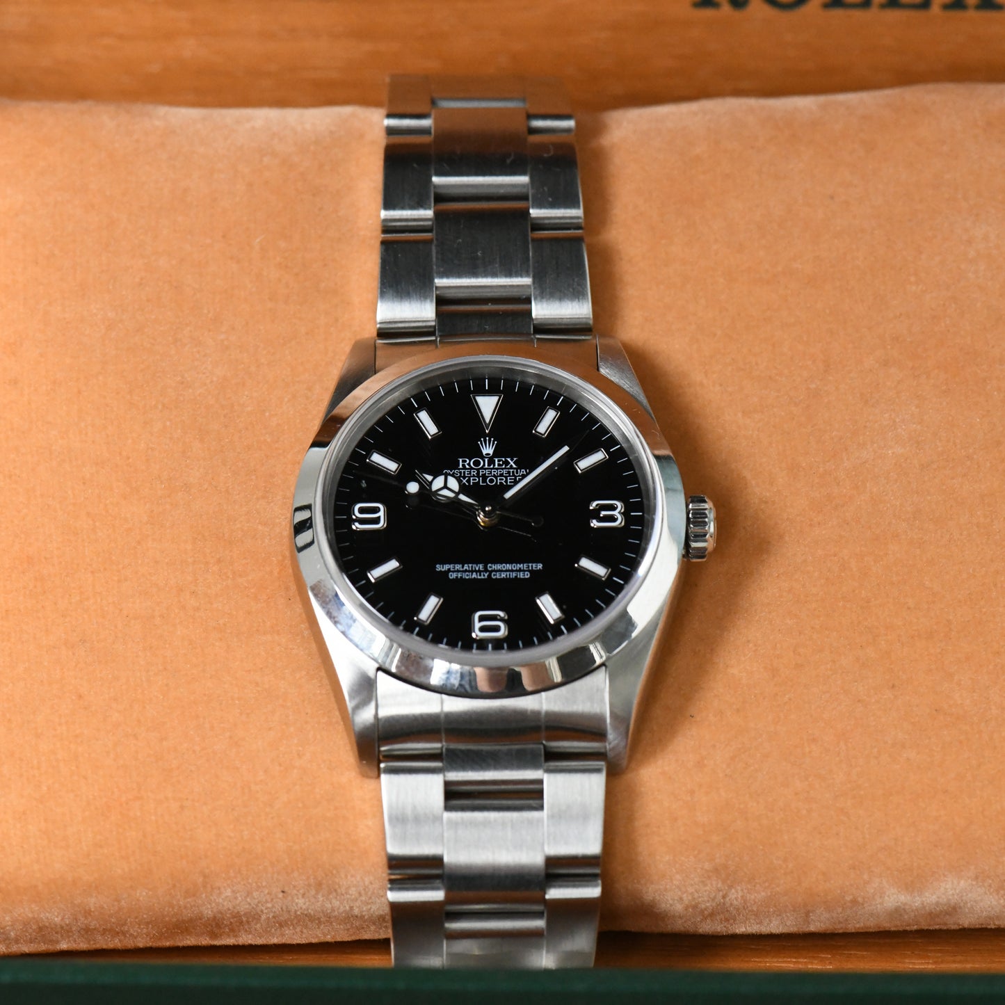 Rolex Explorer 36mm 14270 Oyster Perpetual 1995 W Serial Men's Watch - Boxed