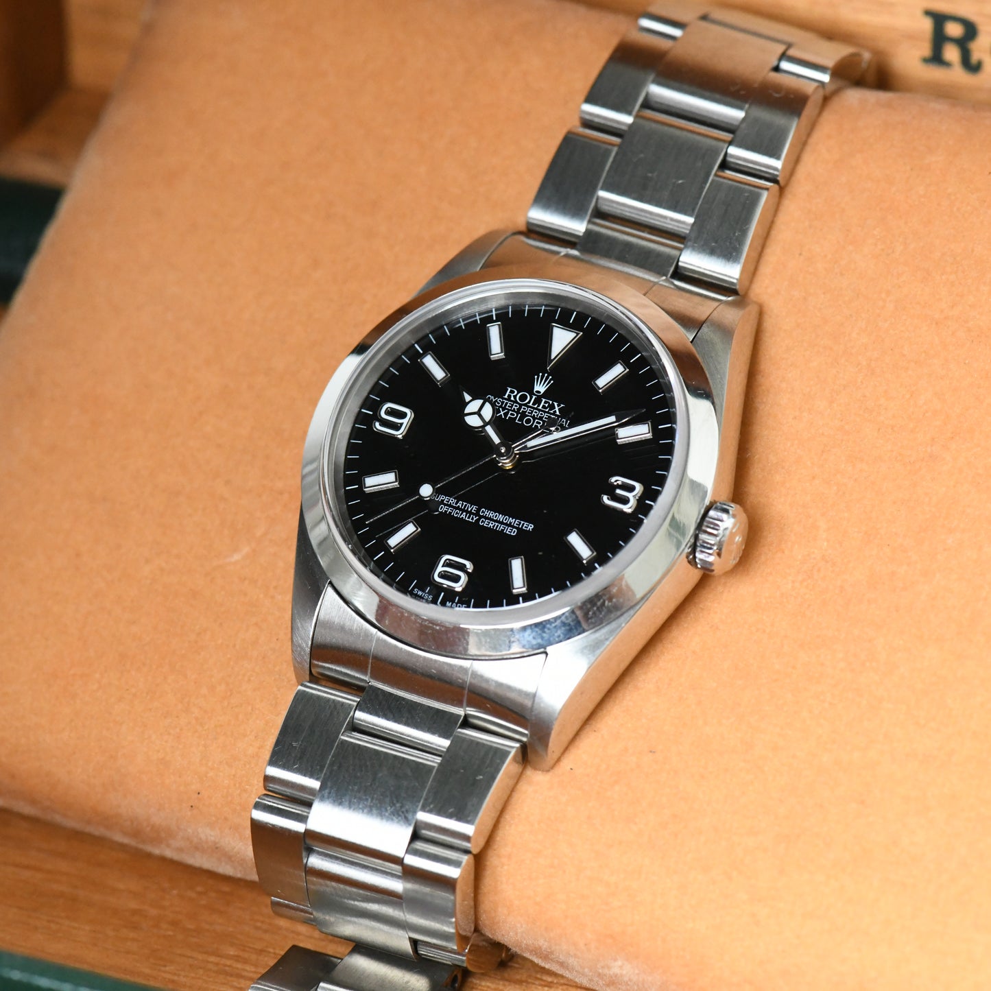 Rolex Explorer 36mm 14270 Oyster Perpetual 1995 W Serial Men's Watch - Boxed