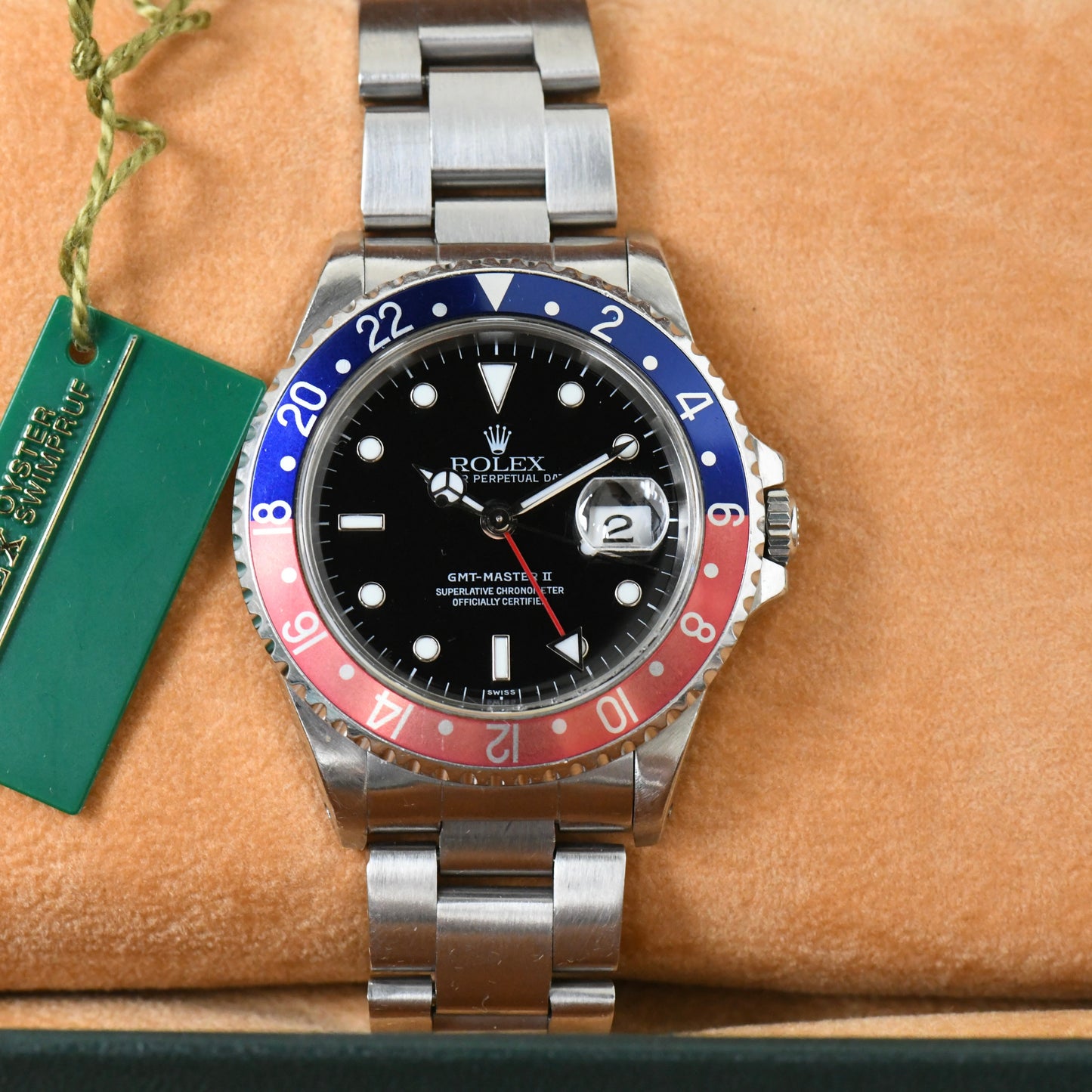 Rolex GMT-Master II Pepsi 16710 - Swiss Only Dial - Full Set Boxed & Papers 1998