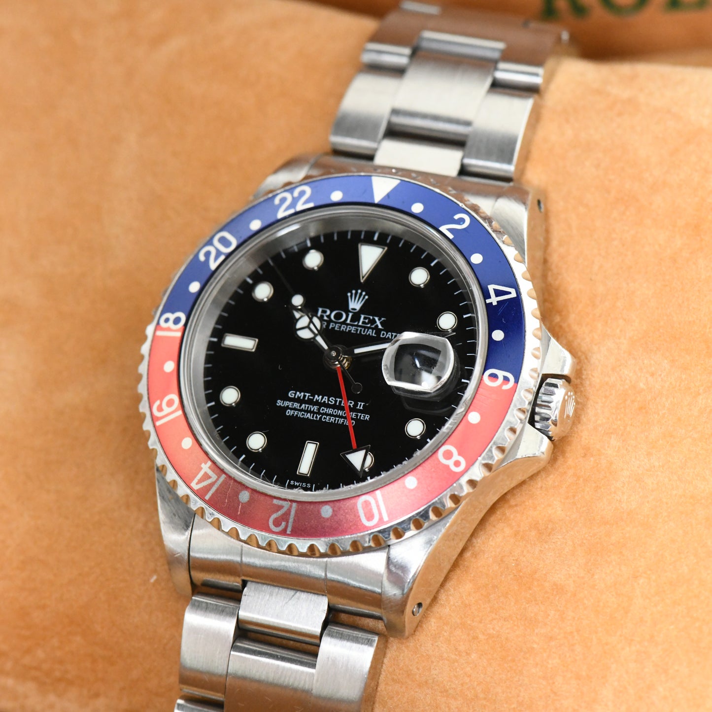 Rolex GMT-Master II Pepsi 16710 - Swiss Only Dial - Full Set Boxed & Papers 1998