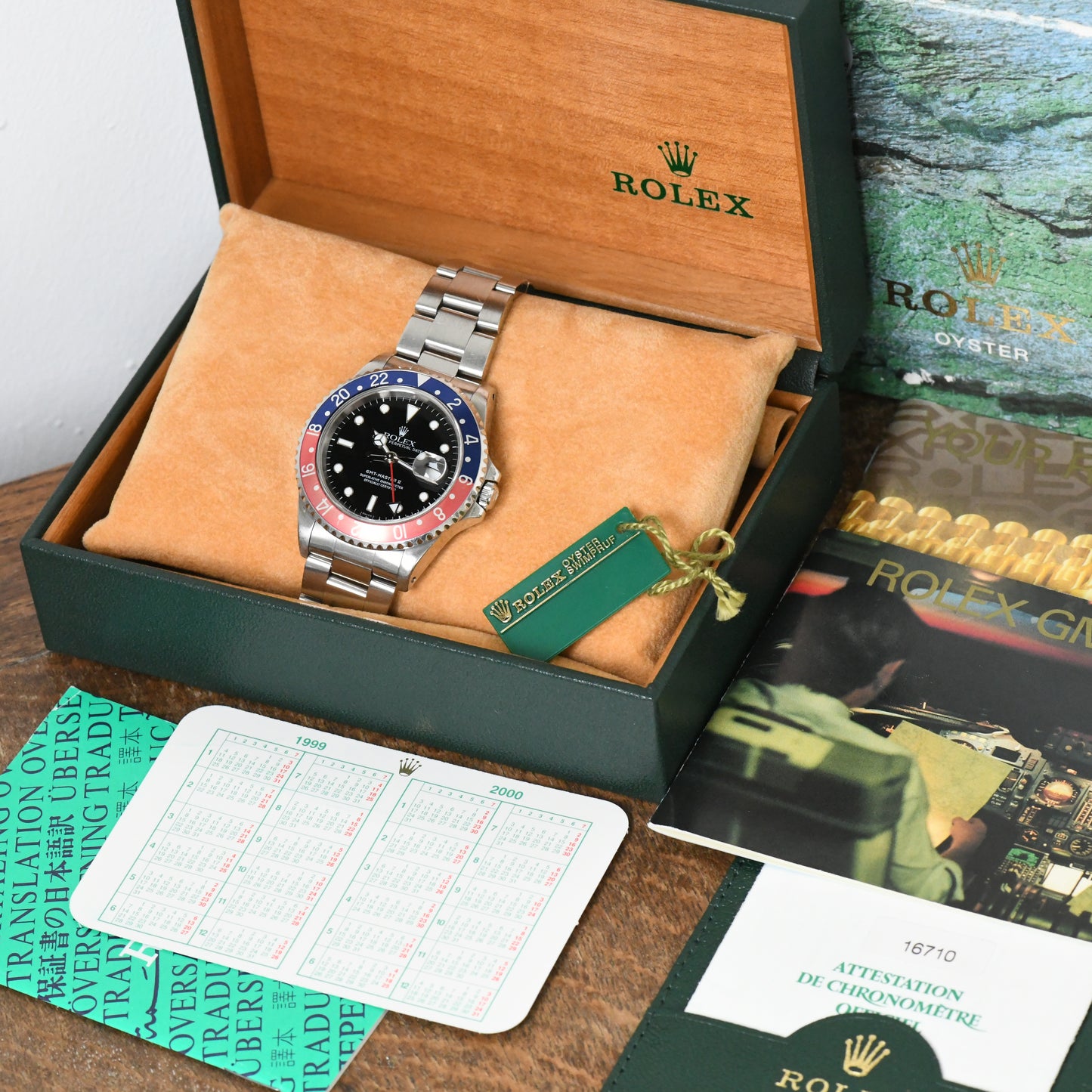 Rolex GMT-Master II Pepsi 16710 - Swiss Only Dial - Full Set Boxed & Papers 1998