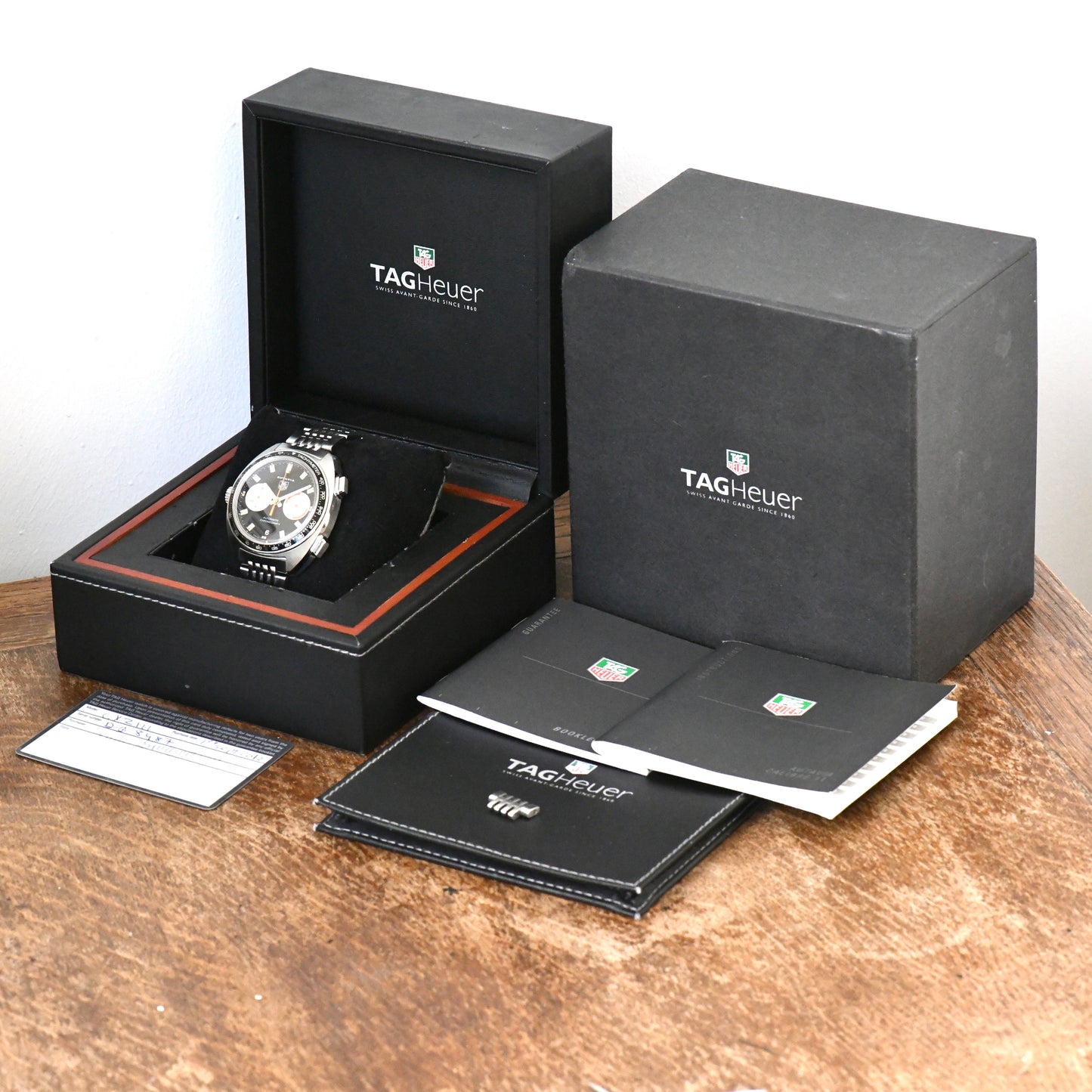 TAG Heuer Autavia Men's Chronograph Reverse Panda Watch CY2111 - Boxed & Papers