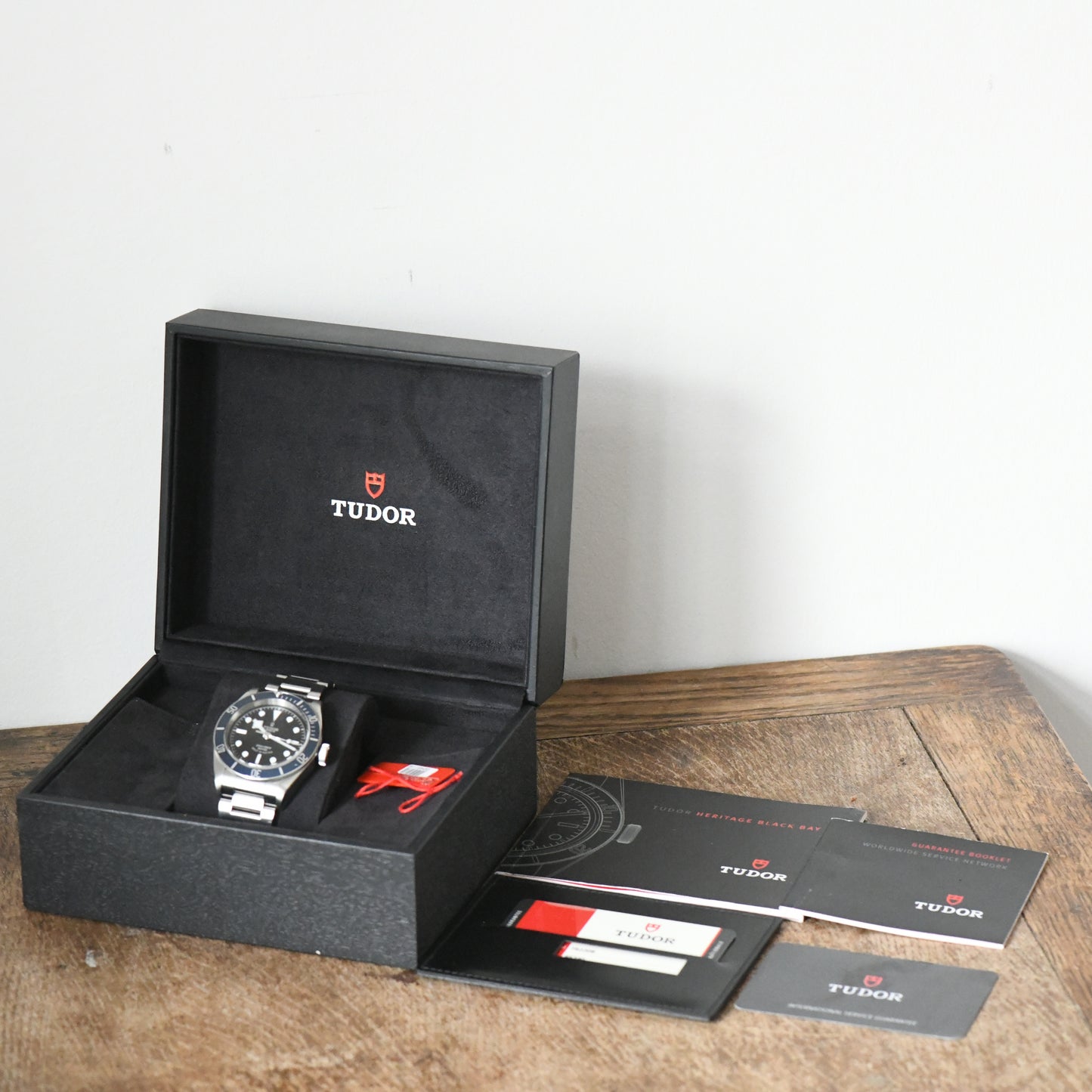 Tudor Black Bay Smiley Blue Bezel Rose 200m Dive Watch 79220B Boxed & Papers