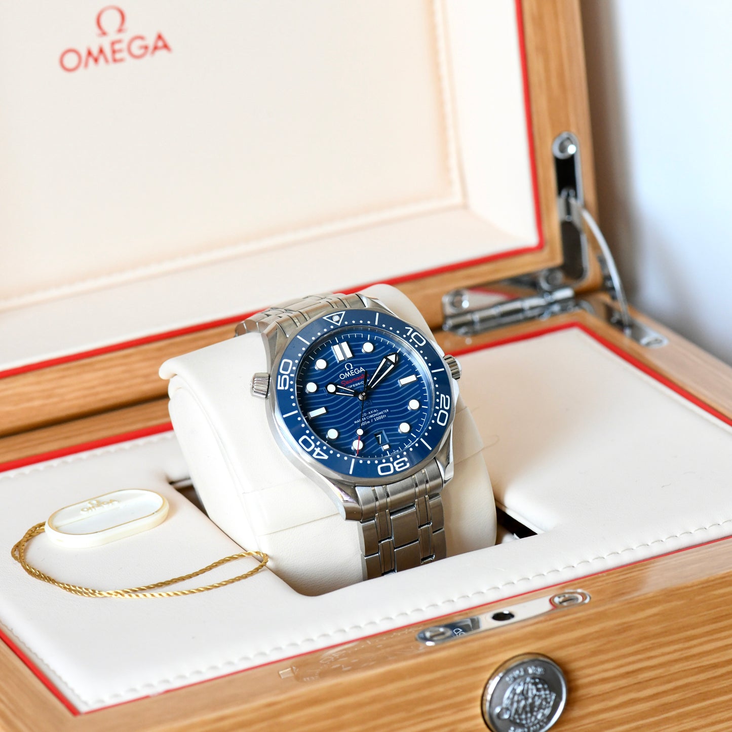 Omega Seamaster 300m Diver Master Chronometer Blue Dial - 2021 Box &amp; Papers