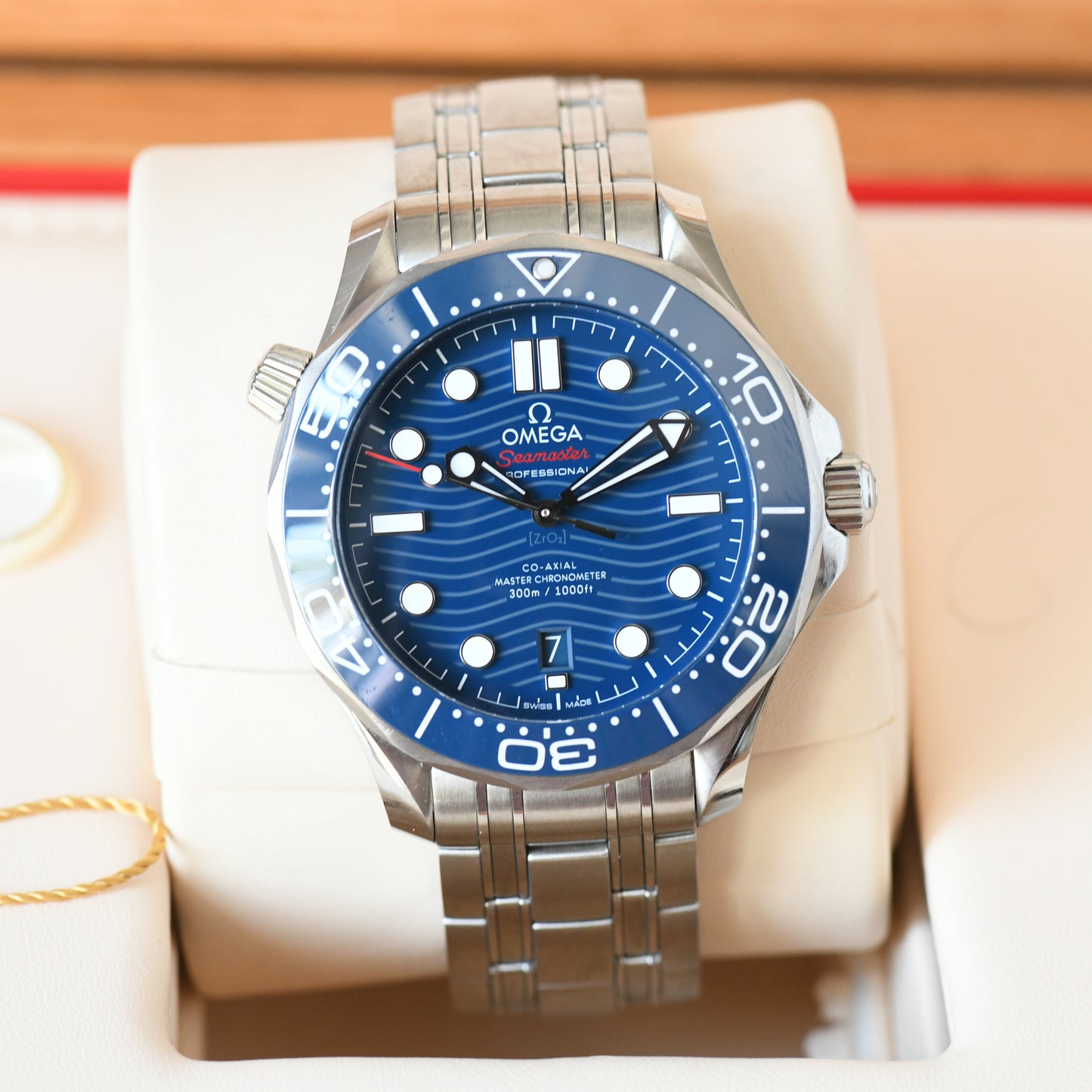 Omega Seamaster 300m Diver Master Chronometer Blue Dial - 2021 Box &amp; Papers