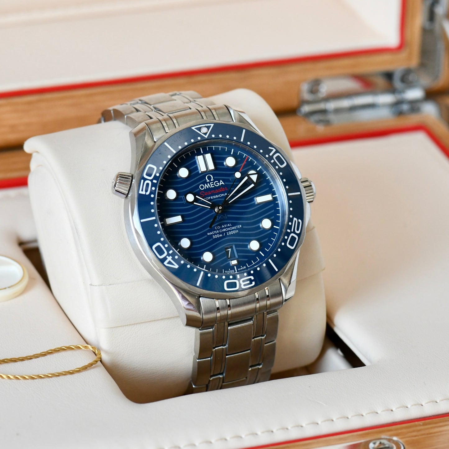 Omega Seamaster 300m Diver Master Chronometer Blue Dial - 2021 Box &amp; Papers