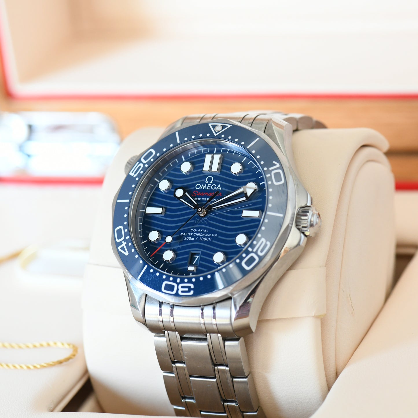 Omega Seamaster 300m Diver Master Chronometer Blue Dial - 2021 Box &amp; Papers