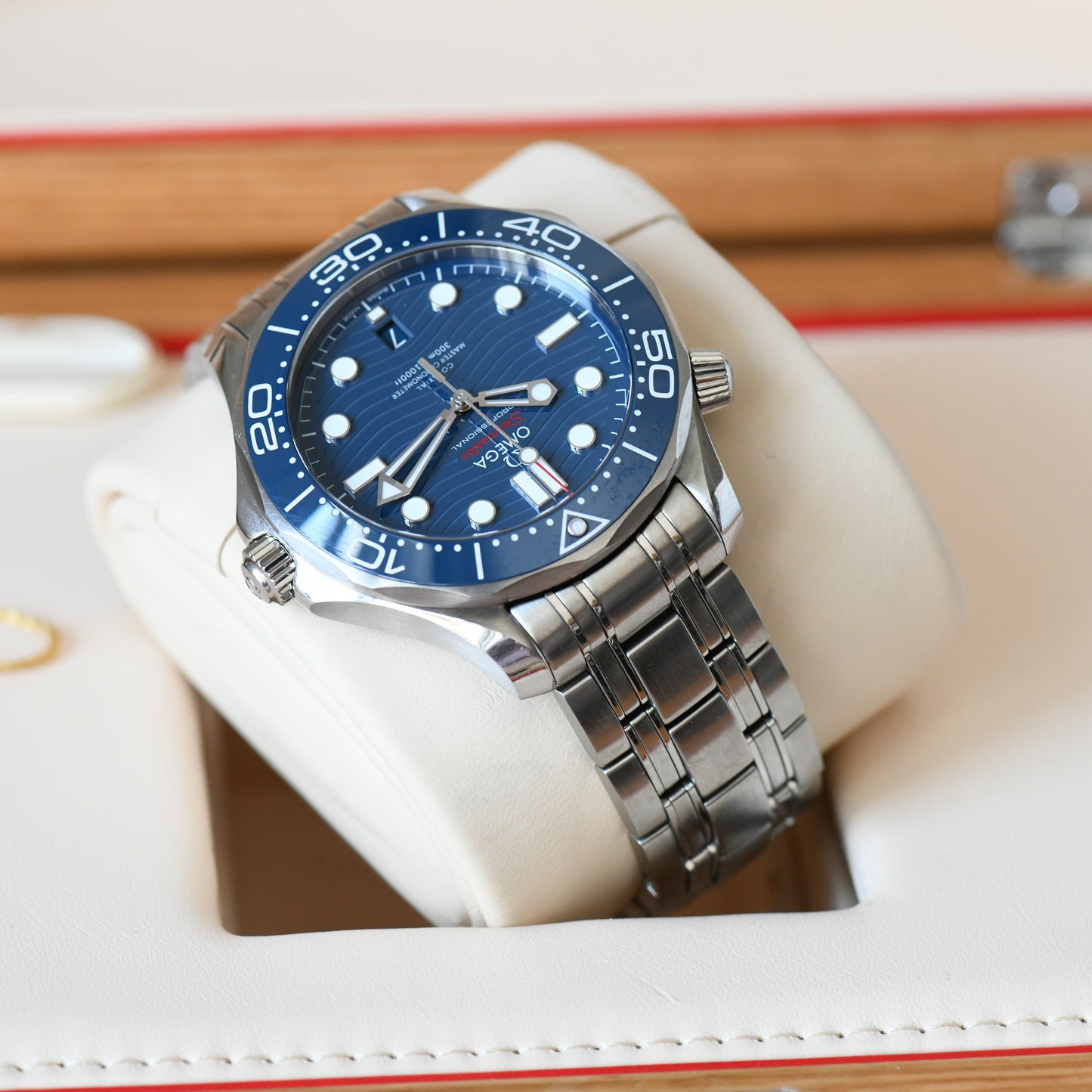Omega Seamaster 300m Diver Master Chronometer Blue Dial - 2021 Box &amp; Papers