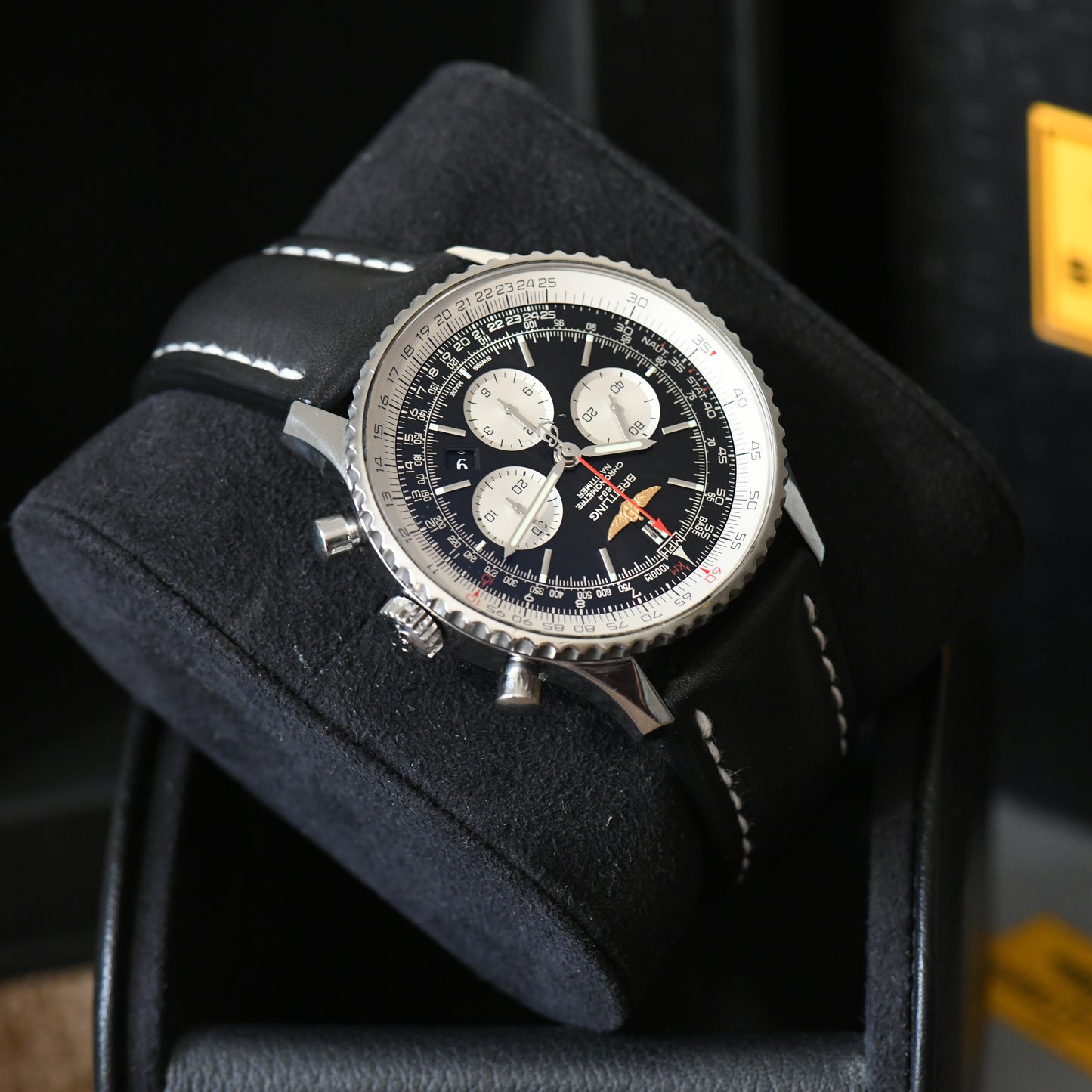 Breitling Navitimer B01 Chronograph 46mm Black Dial AB0127 Full Set Box & Papers