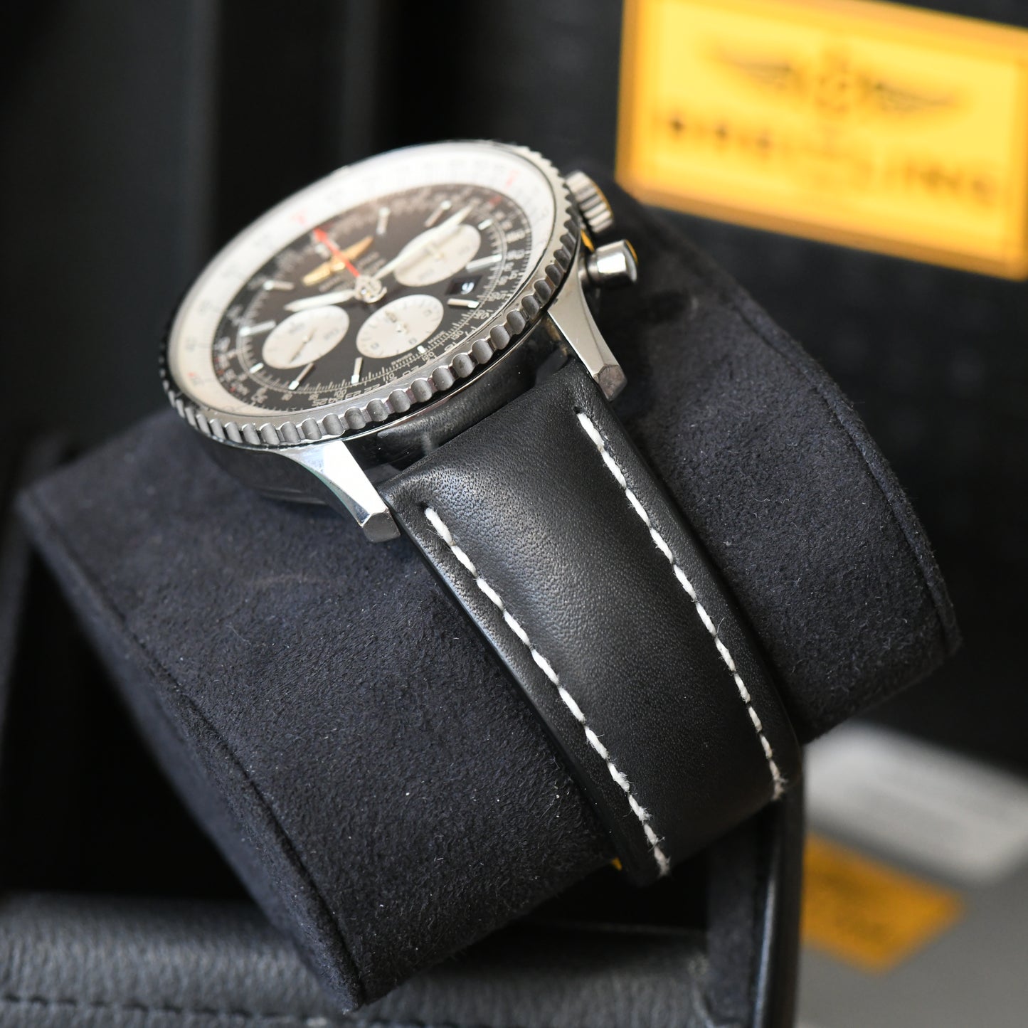 Breitling Navitimer B01 Chronograph 46mm Black Dial AB0127 Full Set Box & Papers