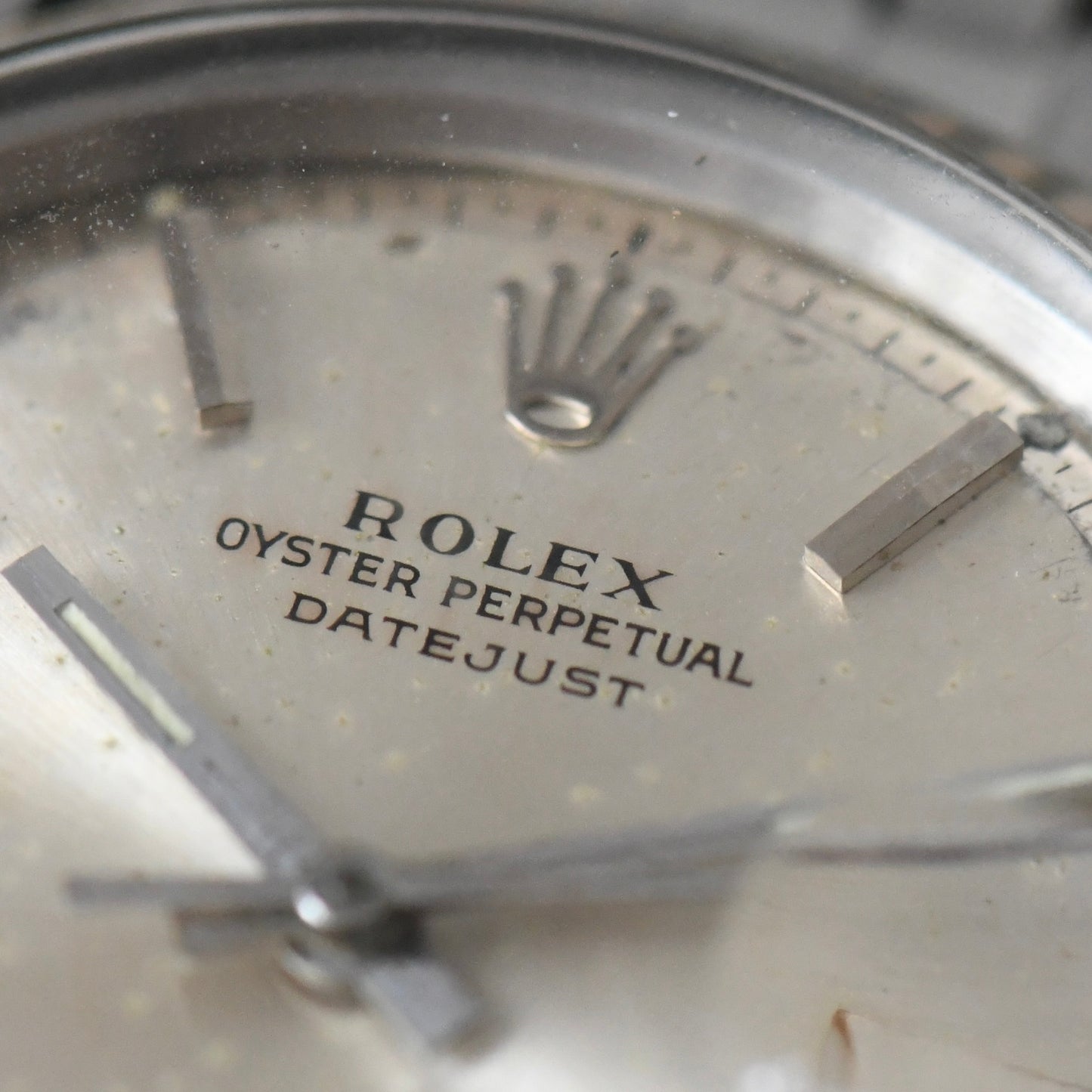 Rolex Datejust Steel &amp; White Gold 36mm Silver Pie-Pan Dial Vintage 1966 Ref 1601