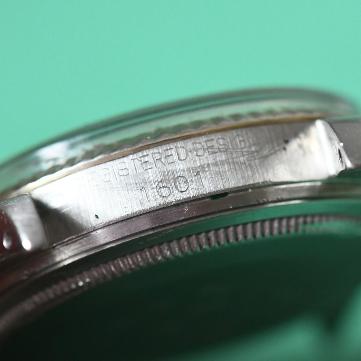 Rolex Datejust Steel &amp; White Gold 36mm Silver Pie-Pan Dial Vintage 1966 Ref 1601