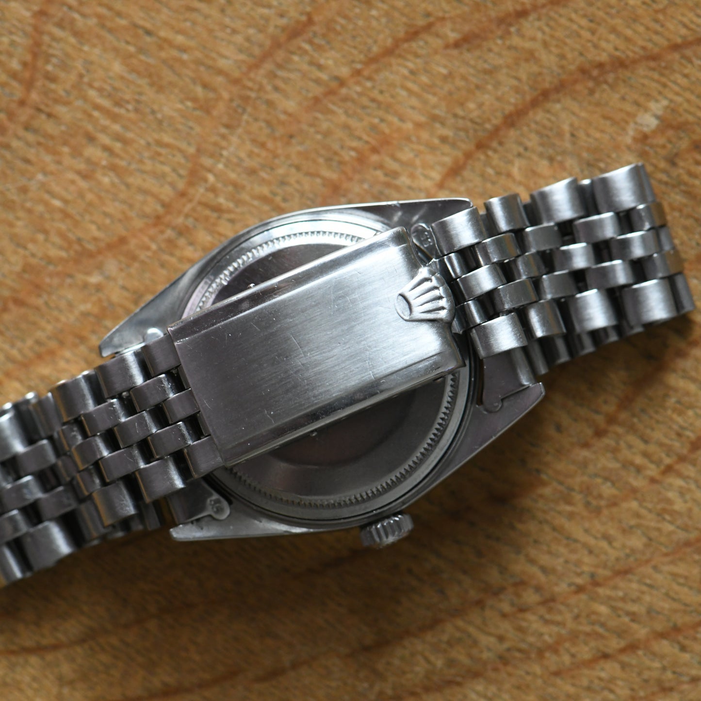 Rolex Datejust Steel &amp; White Gold 36mm Silver Pie-Pan Dial Vintage 1966 Ref 1601