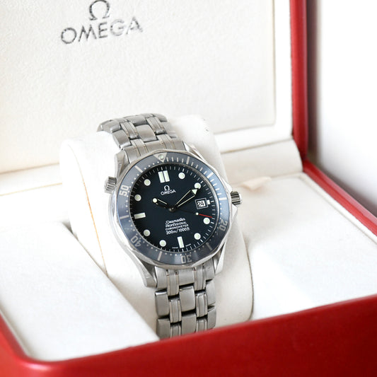 Omega Seamaster 300m Professional Blue Full Size Auto 41mm Watch 2531.80 - Boxed