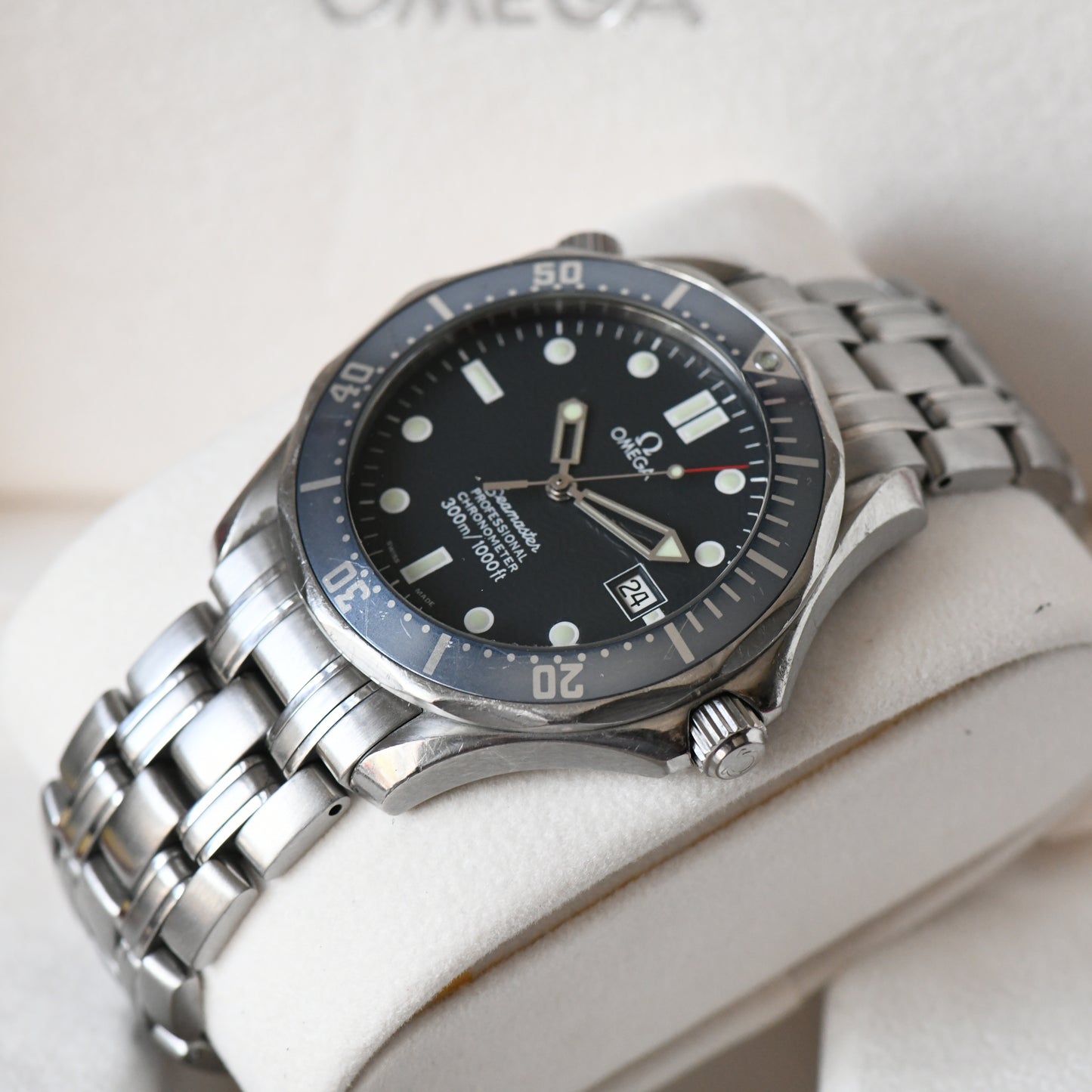 Omega Seamaster 300m Professional Blue Full Size Auto 41mm Watch 2531.80 - Boxed