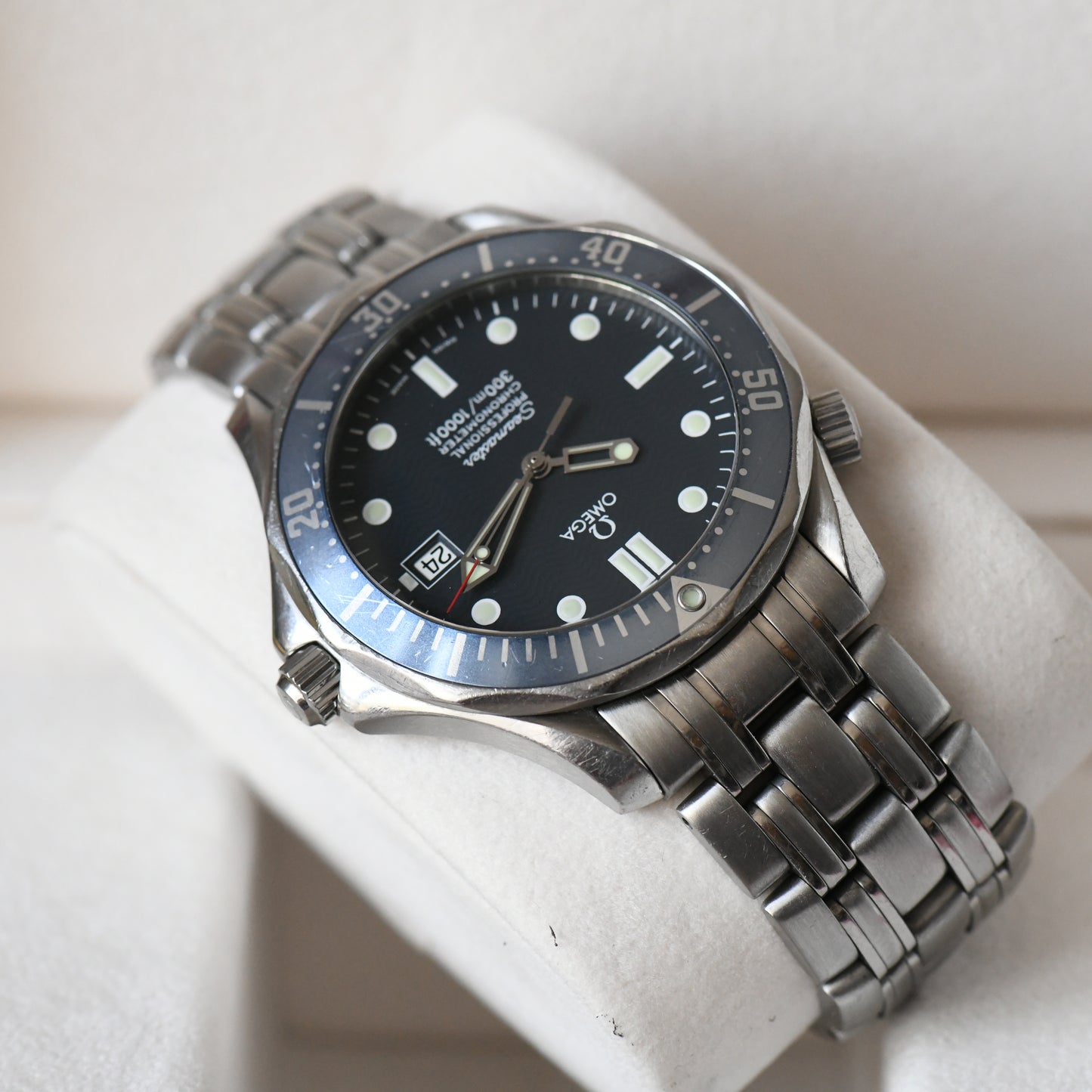 Omega Seamaster 300m Professional Blue Full Size Auto 41mm Watch 2531.80 - Boxed