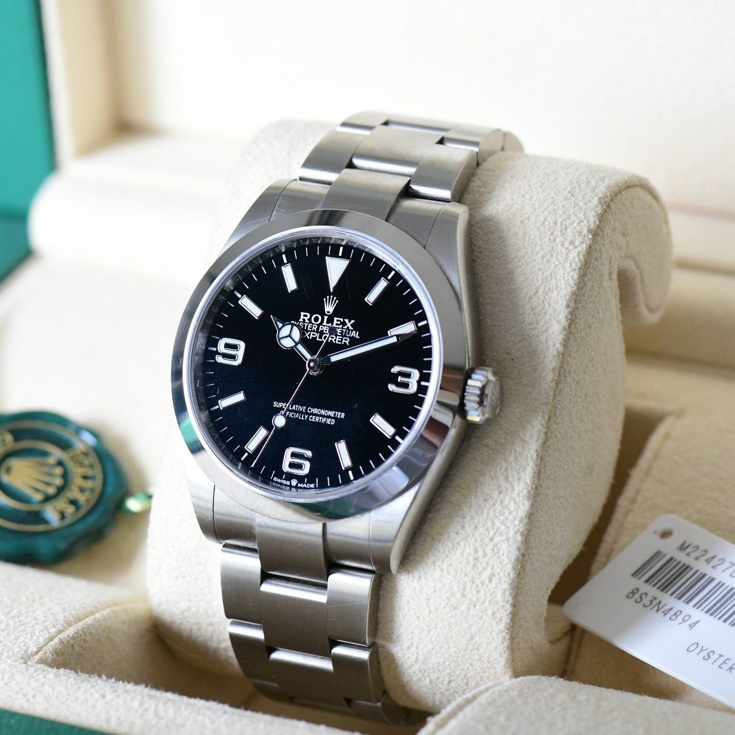 Rolex Explorer 124270 36mm Oyster Perpetual Men's Watch 2021 Boxed & Papers
