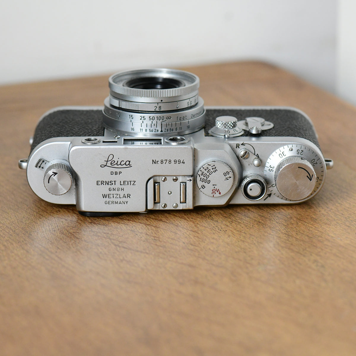 Leica IIIG 35mm Rangefinder Camera + 50mm F2.8 Elmar Lens + Case 3G