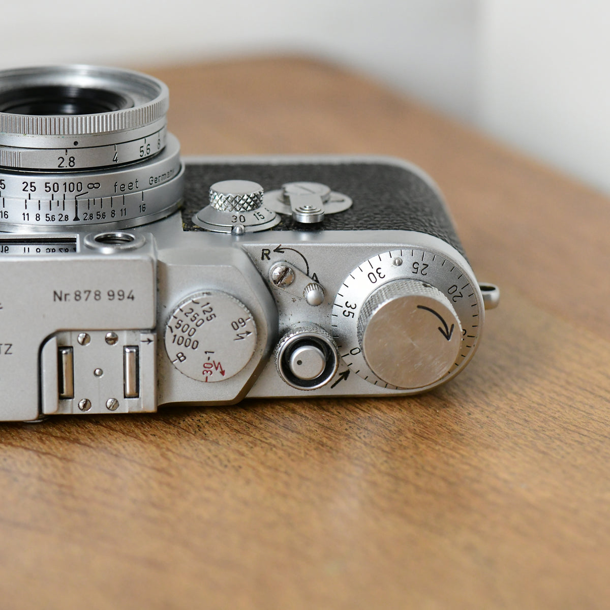 Leica IIIG 35mm Rangefinder Camera + 50mm F2.8 Elmar Lens + Case 3G